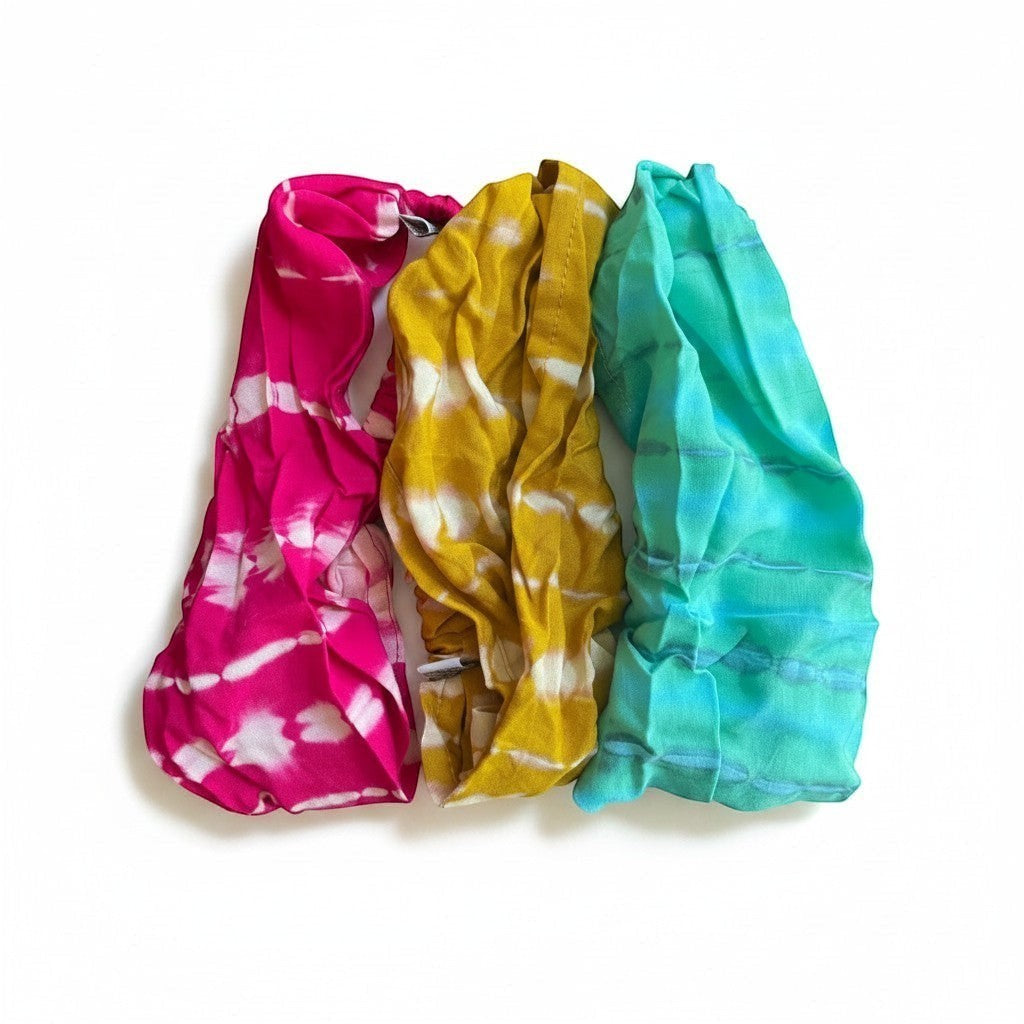 Tie Dye Bandana - Set of 3