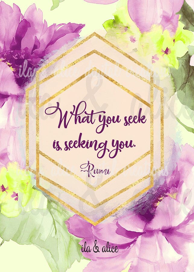 Rumi & Buddha Quote Postcards