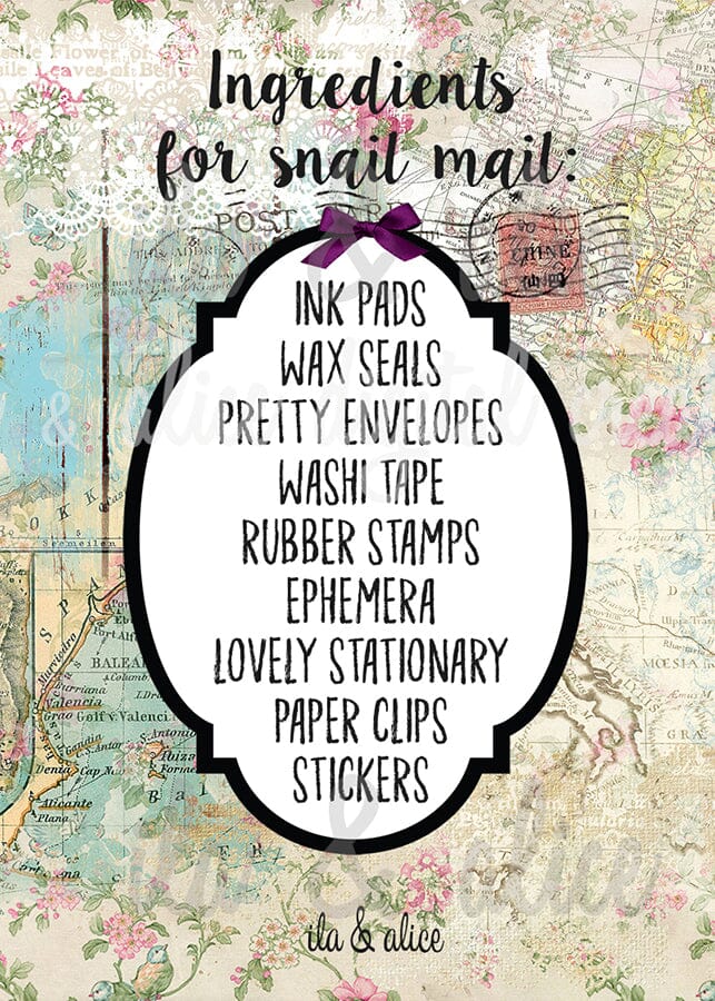 Snail Mail Postcards