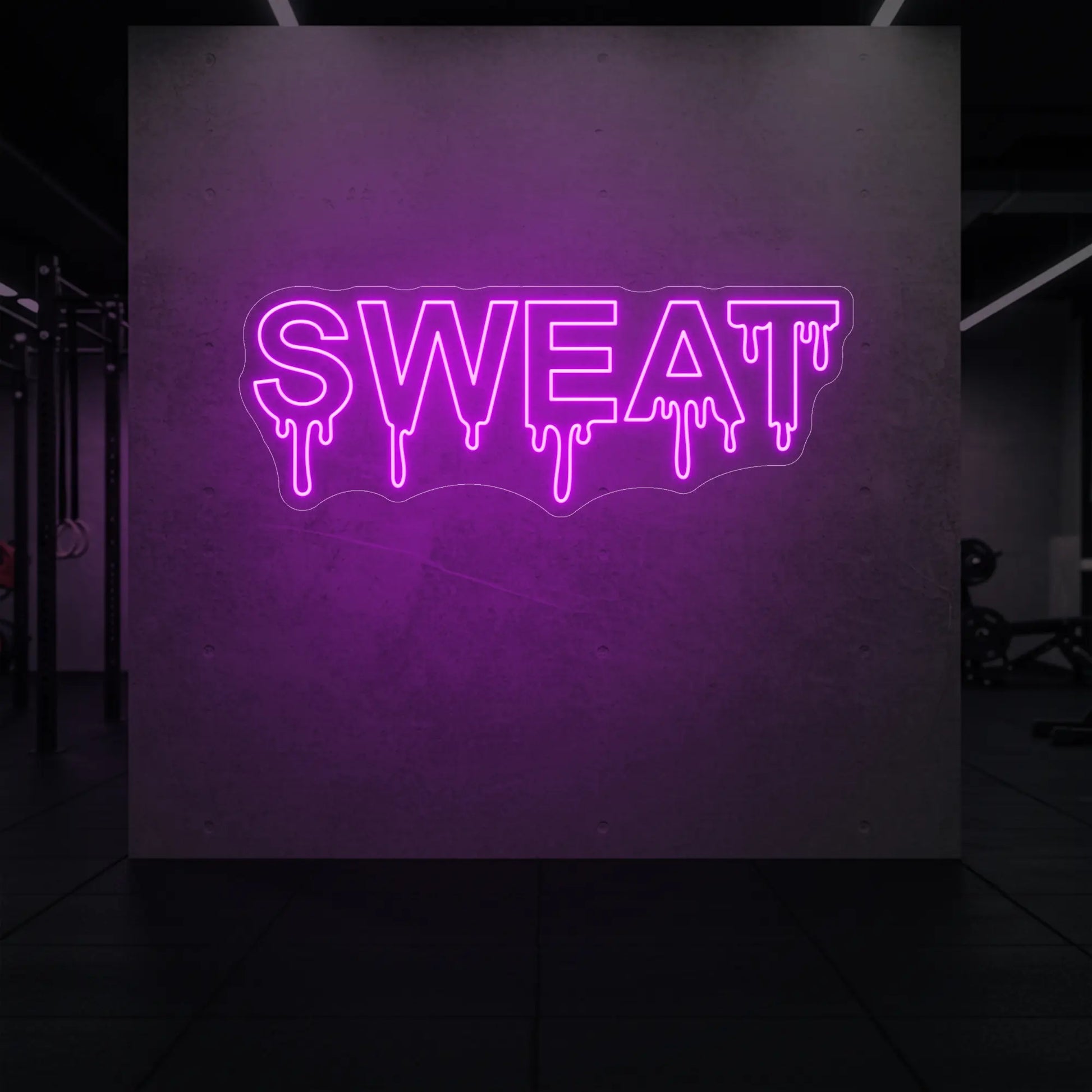 Enseigne lumineuse « Sueur qui dégouline »