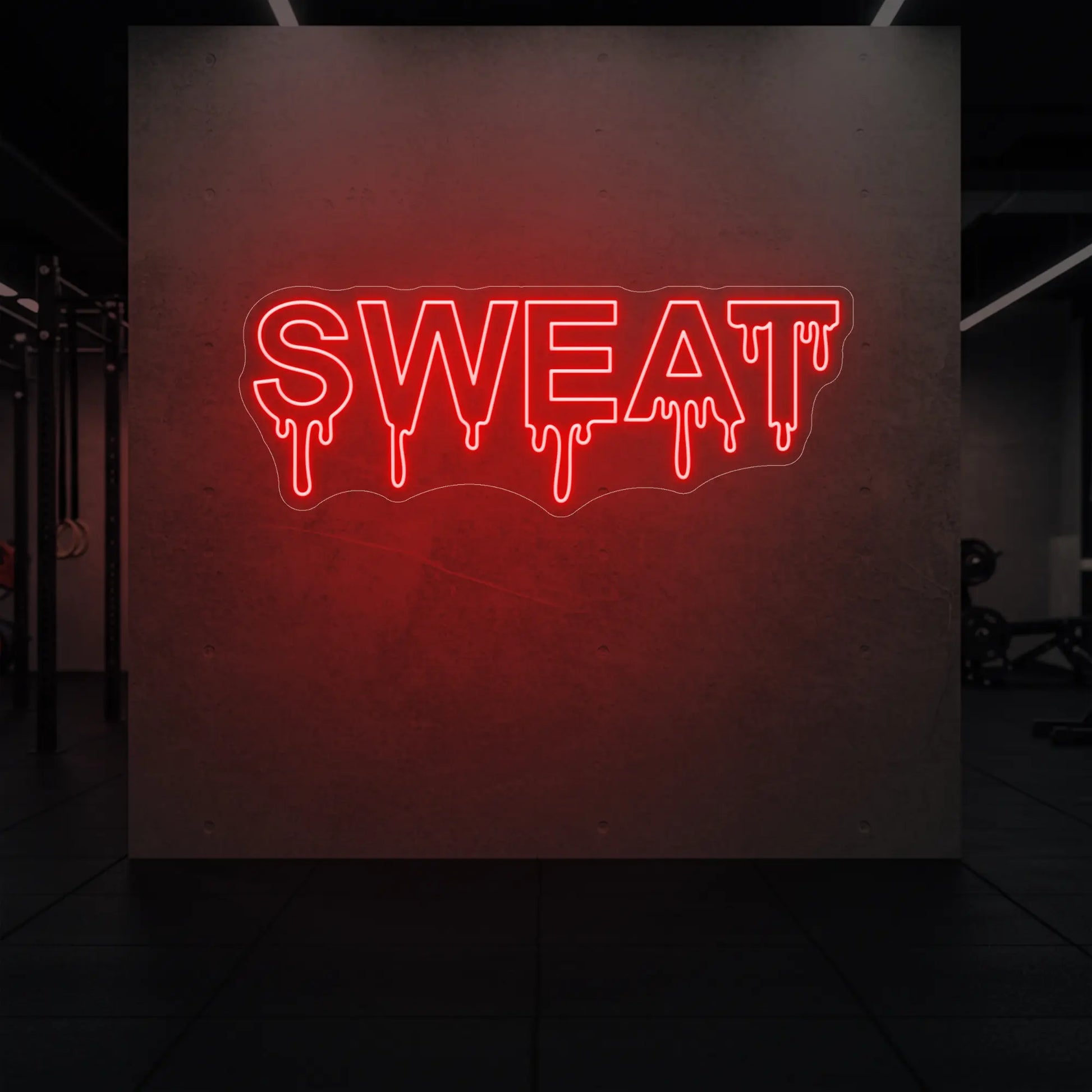 Enseigne lumineuse « Sueur qui dégouline »