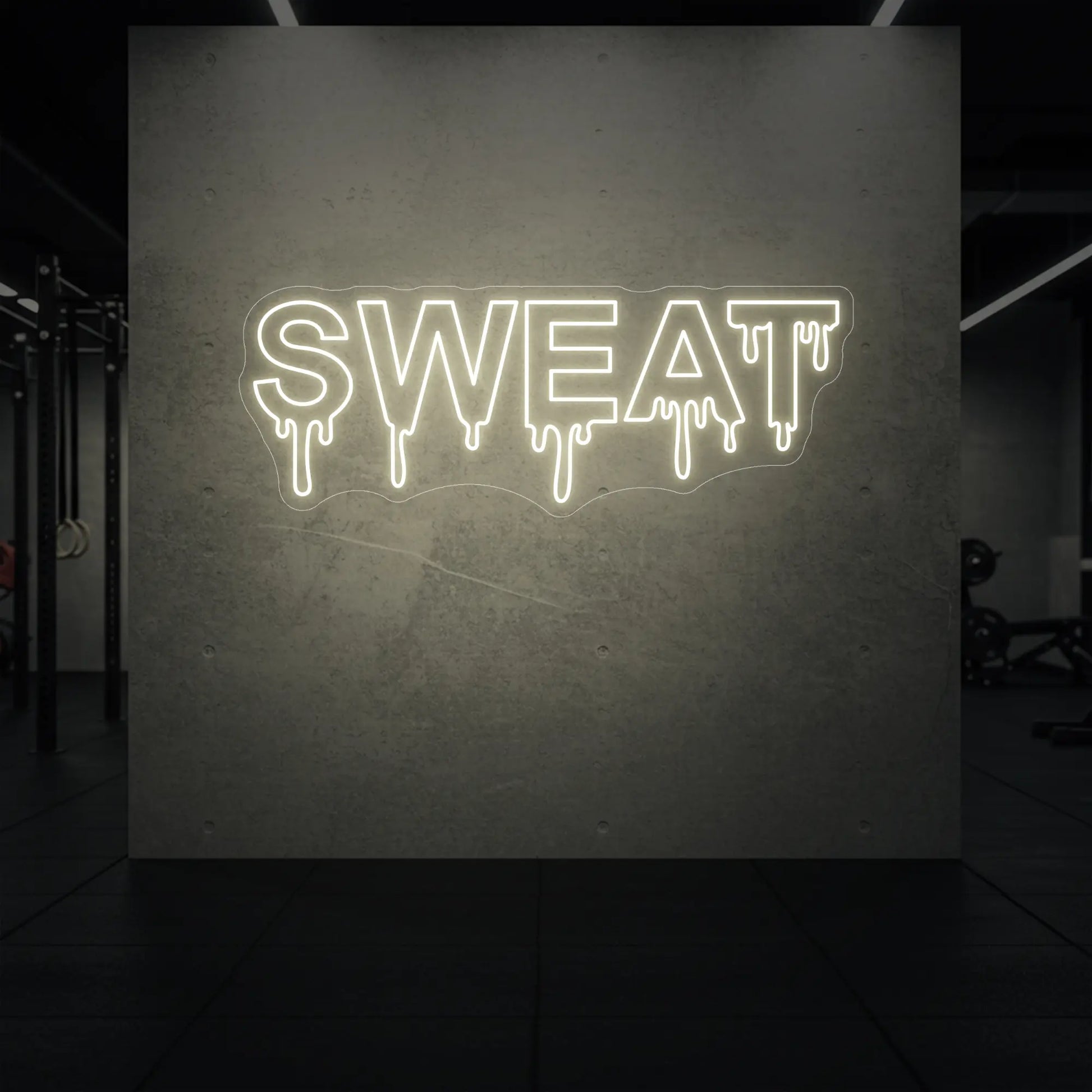 Enseigne lumineuse « Sueur qui dégouline »