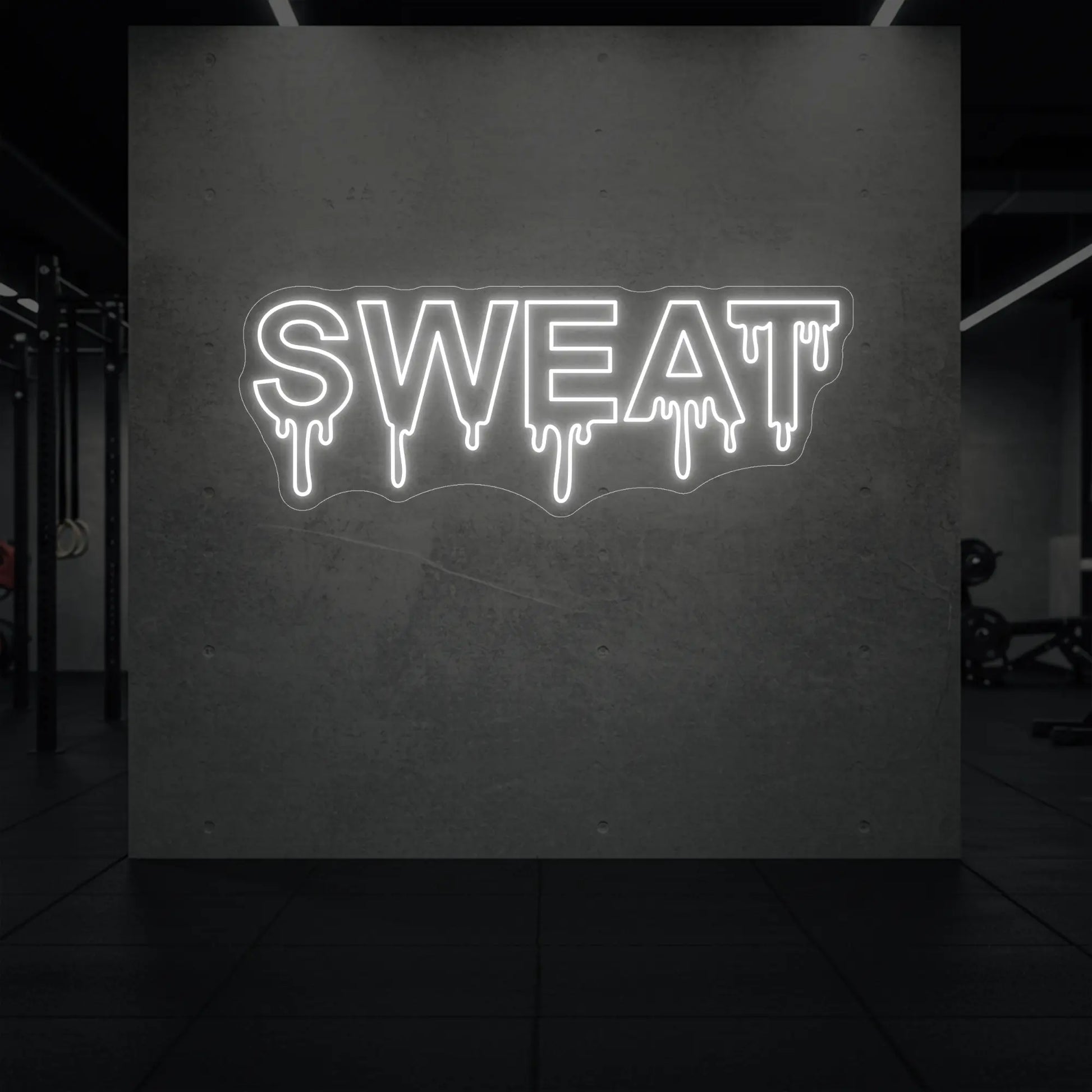 Enseigne lumineuse « Sueur qui dégouline »