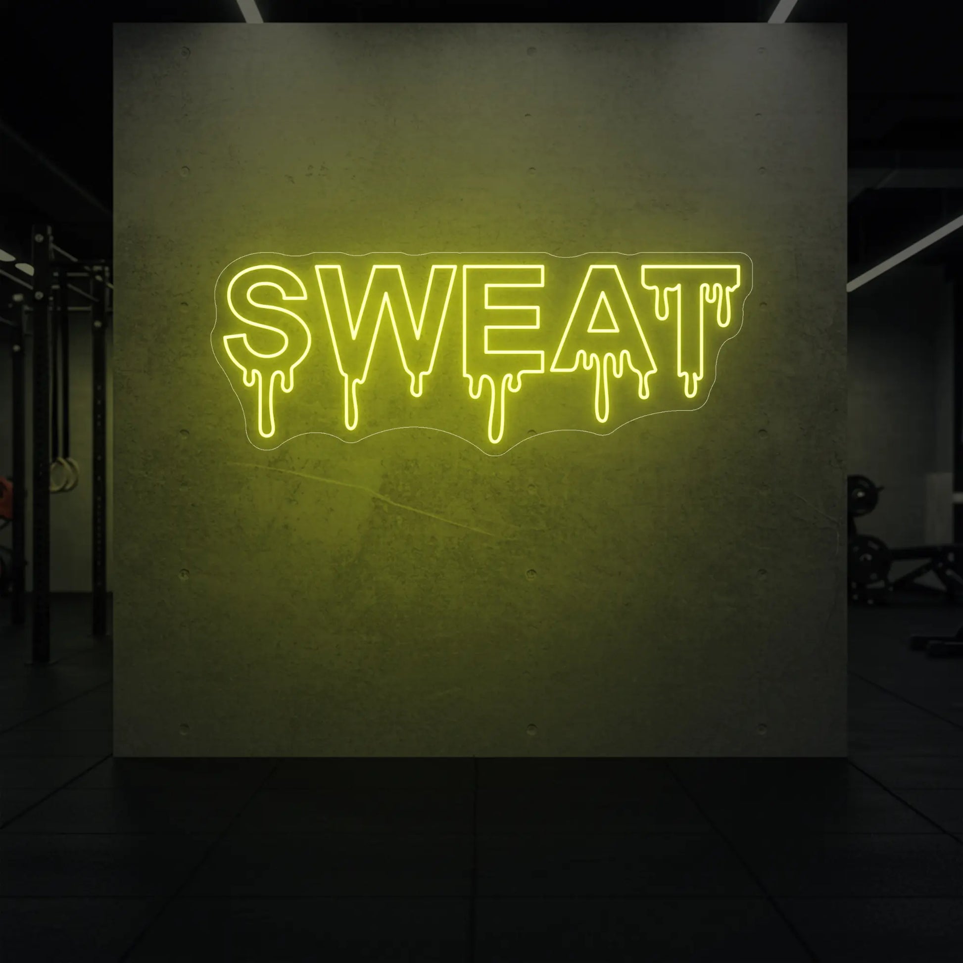 Enseigne lumineuse « Sueur qui dégouline »