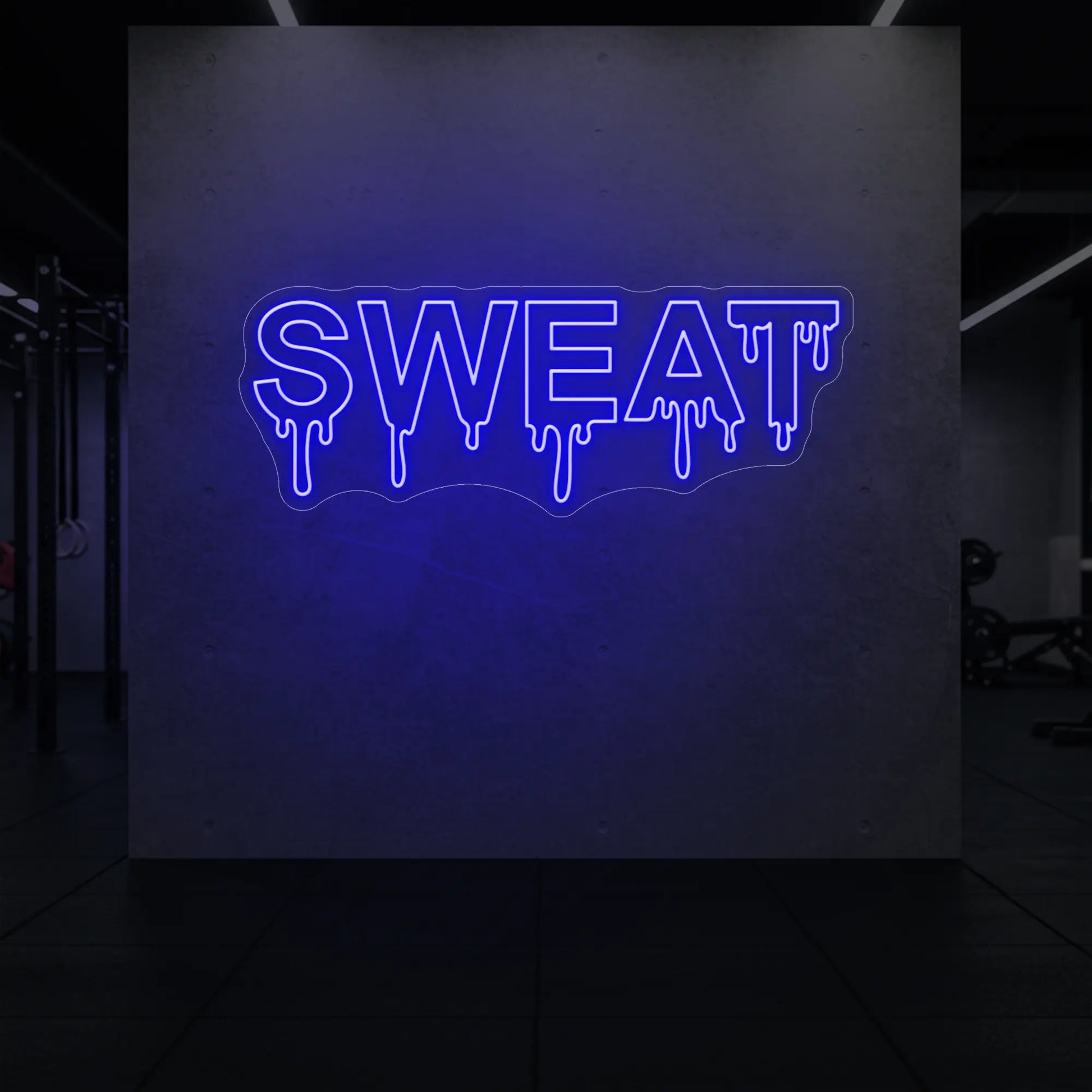 Enseigne lumineuse « Sueur qui dégouline »