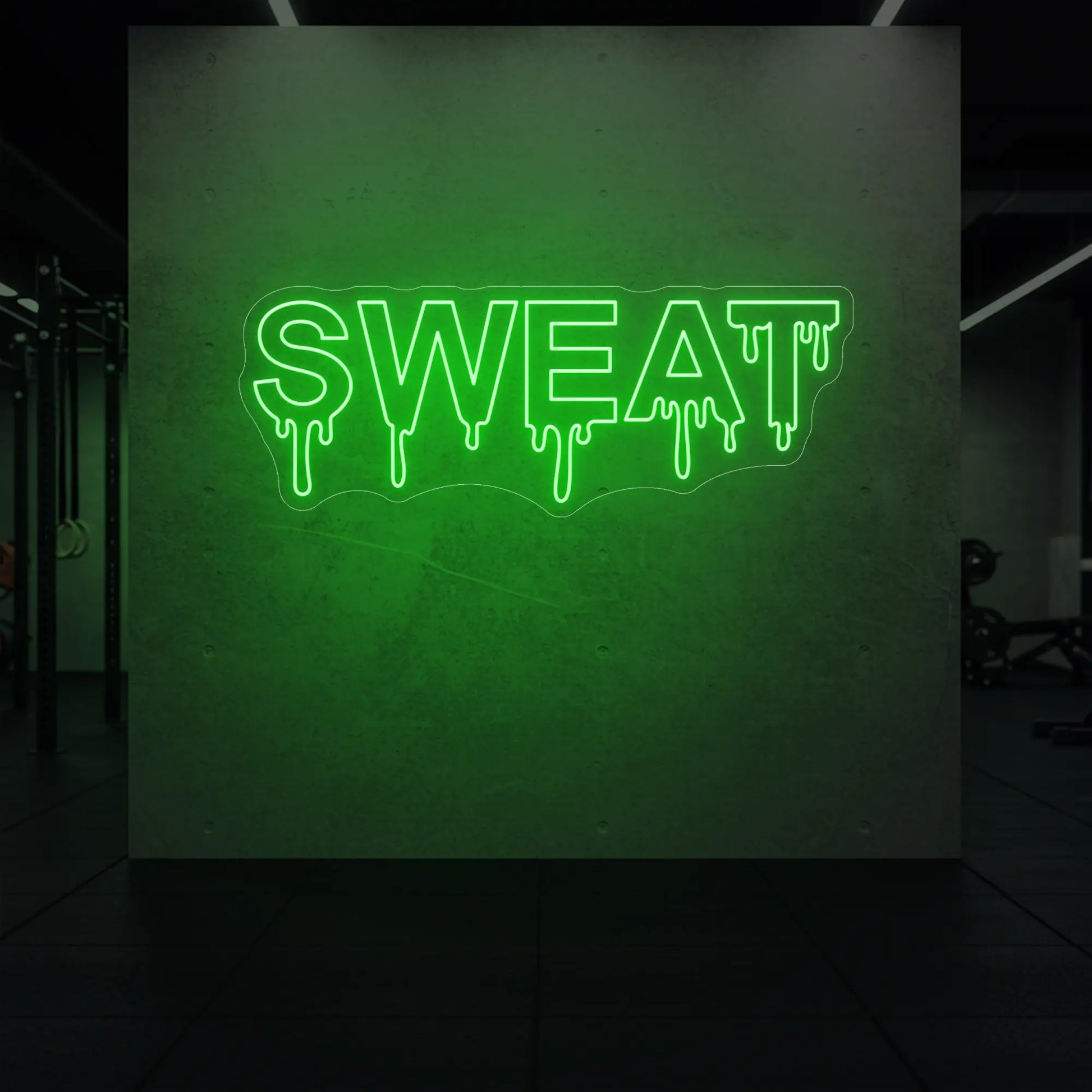 Enseigne lumineuse « Sueur qui dégouline »