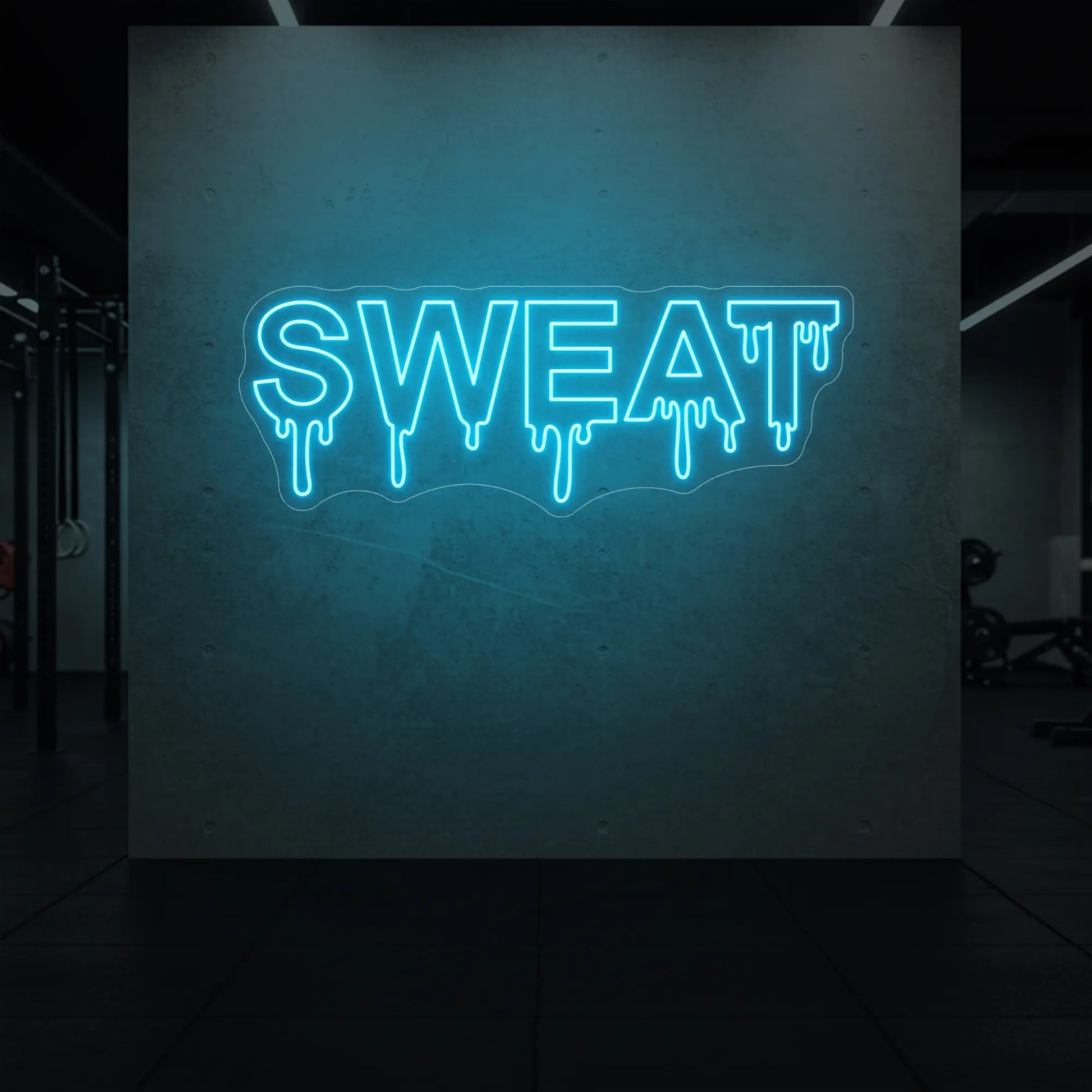 Enseigne lumineuse « Sueur qui dégouline »