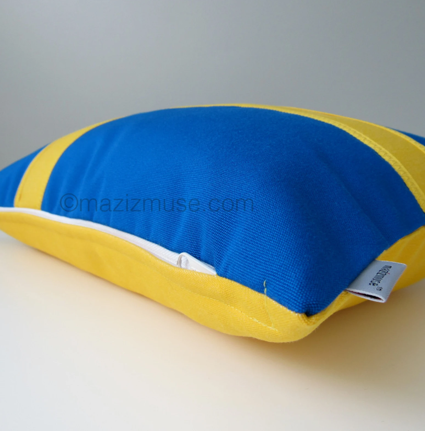 Housse de coussin décorative drapeau suédois, oreillers Sunbrella® drapeau suédois 