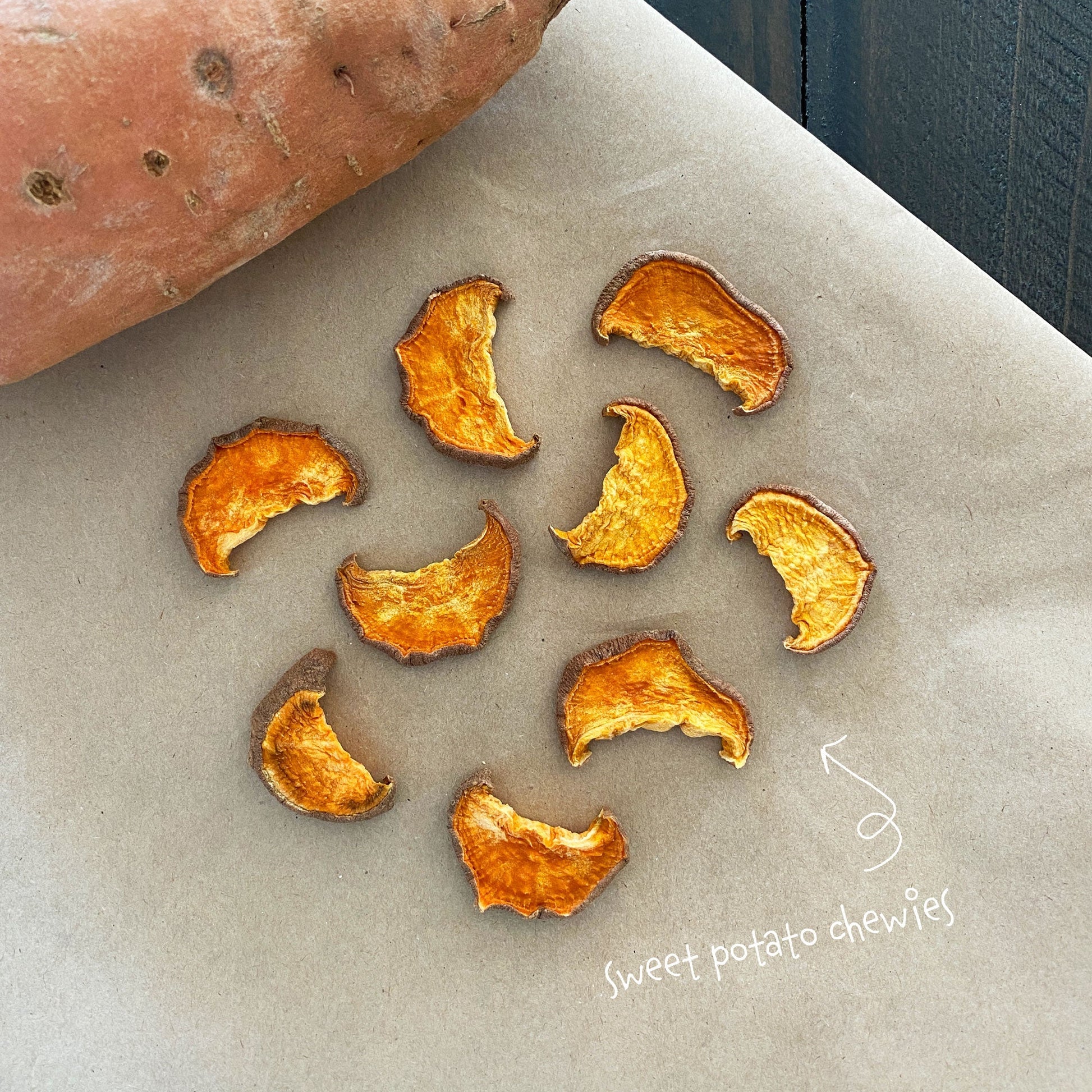 Dog Treats: Sweet Potato Moons & Sticks