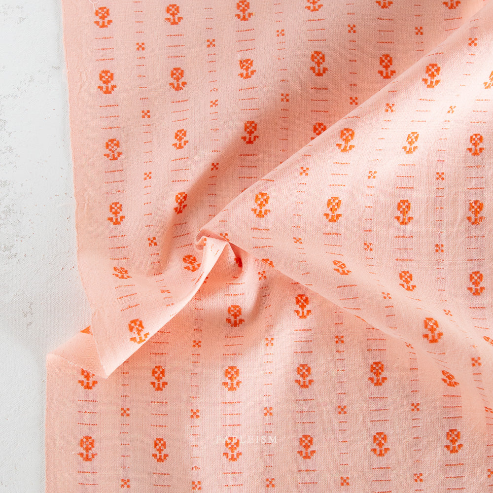 Fableism Swedish Holiday - Hilde Floral in Pink; 1/4 yard