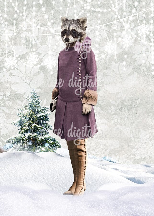 Cartes postales d'icônes de mode curieuses