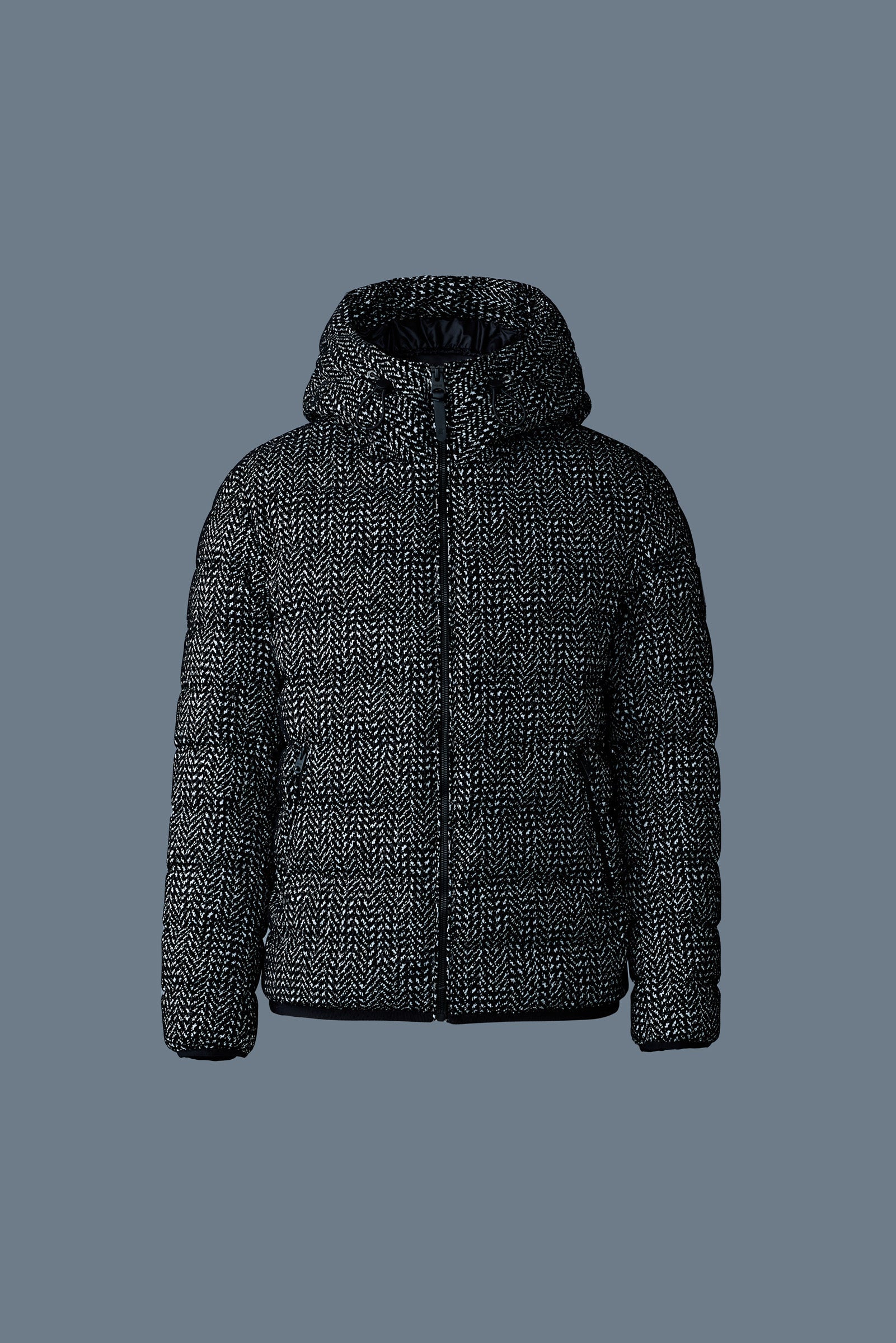 JACK-FLP Flocked light down jacket with hood