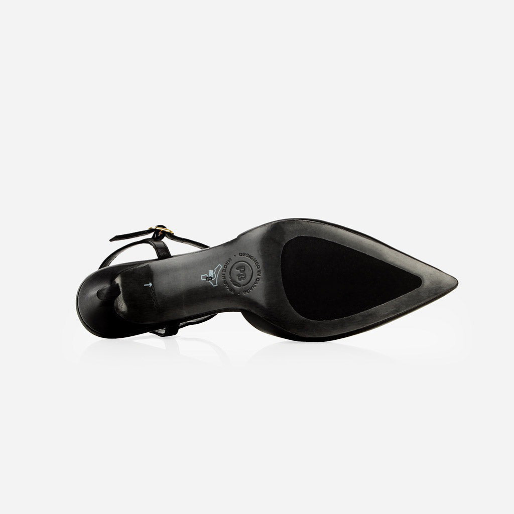 The Claire Slingback Black