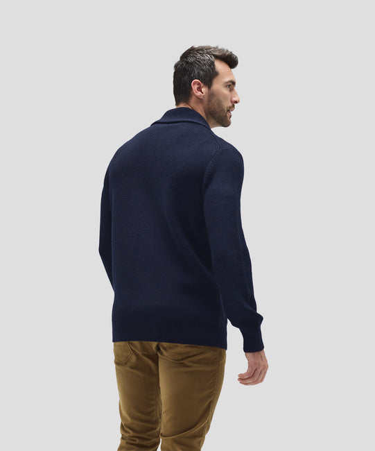 Cardigan en laine mérinos pour homme