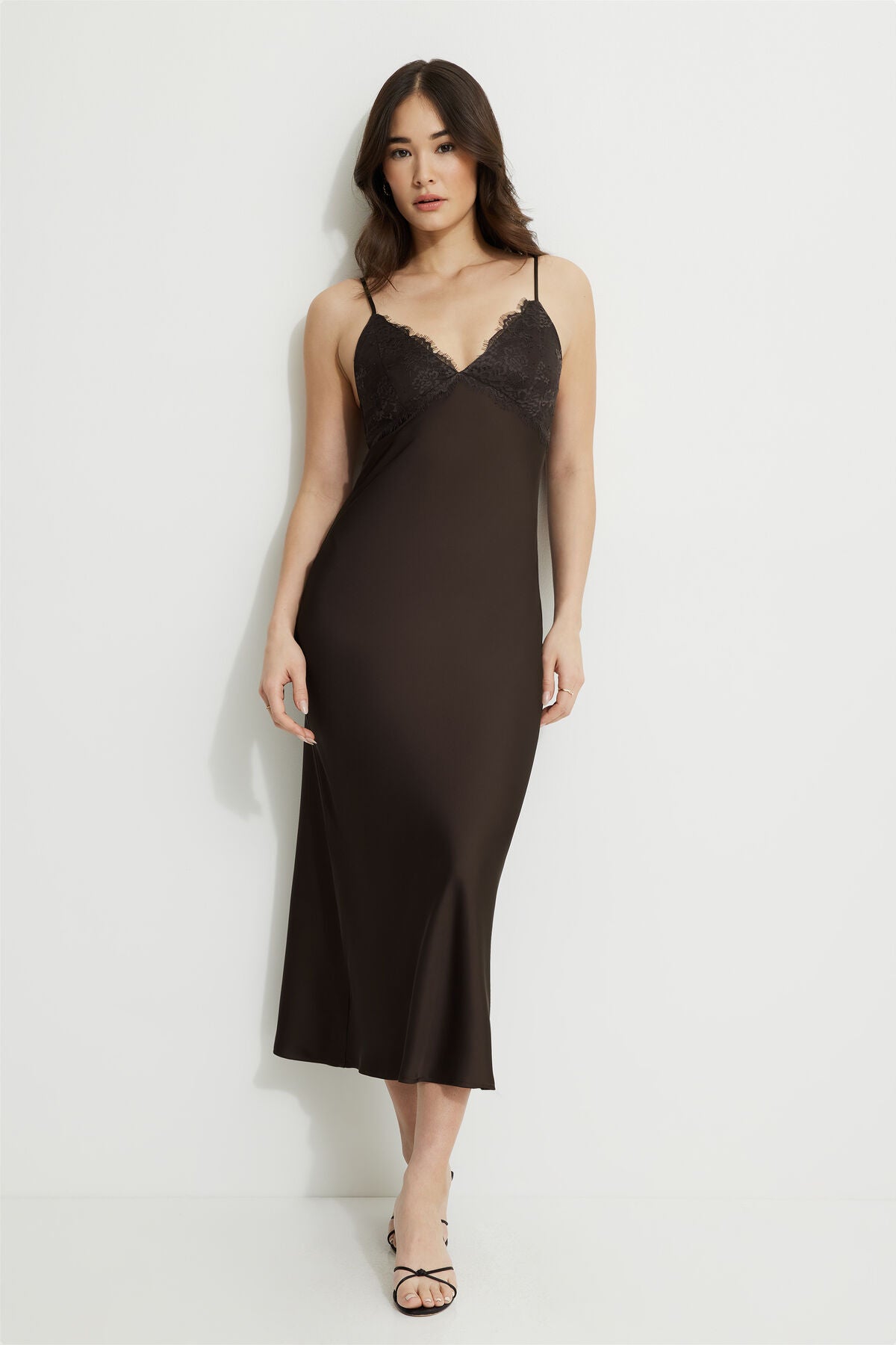 Robe longue à encolure empire Sage