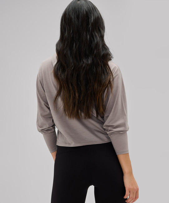 Sweat à capuche ultraléger en laine mérinos pour femme