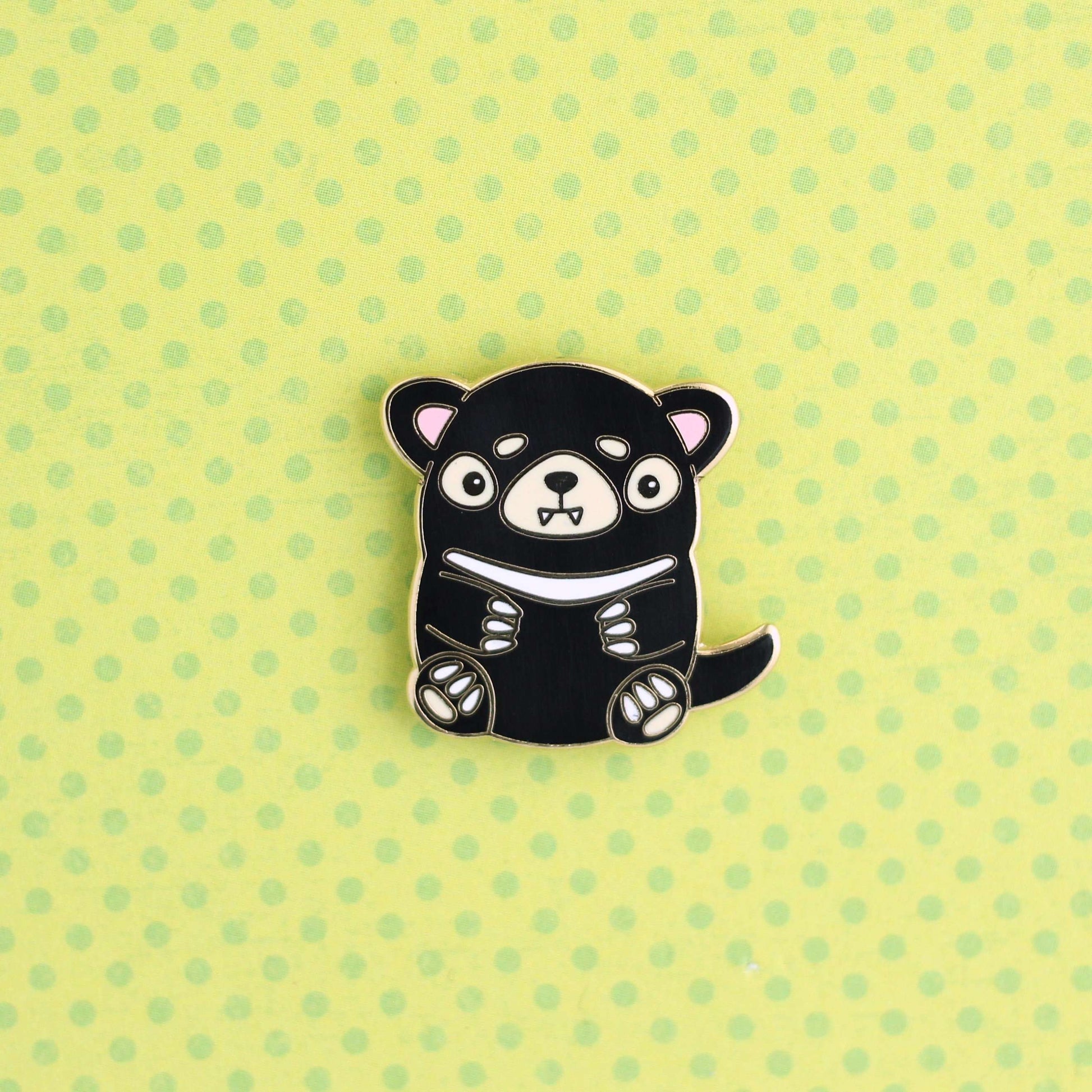 Pin's en émail Diable de Tasmanie - Pin's animal australien - Cadeau faune australienne