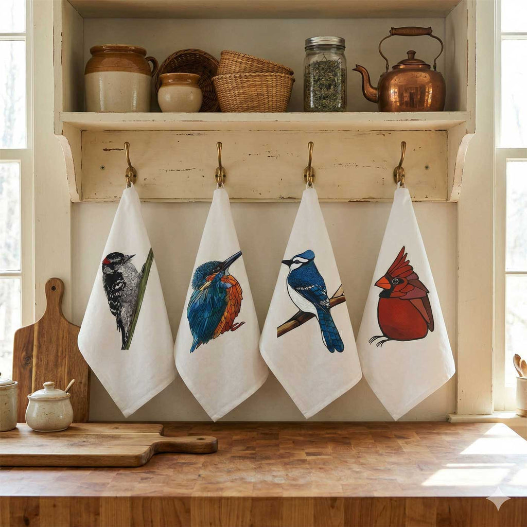 Torchon en toile de jute - 100 % coton biologique - Kingfisher