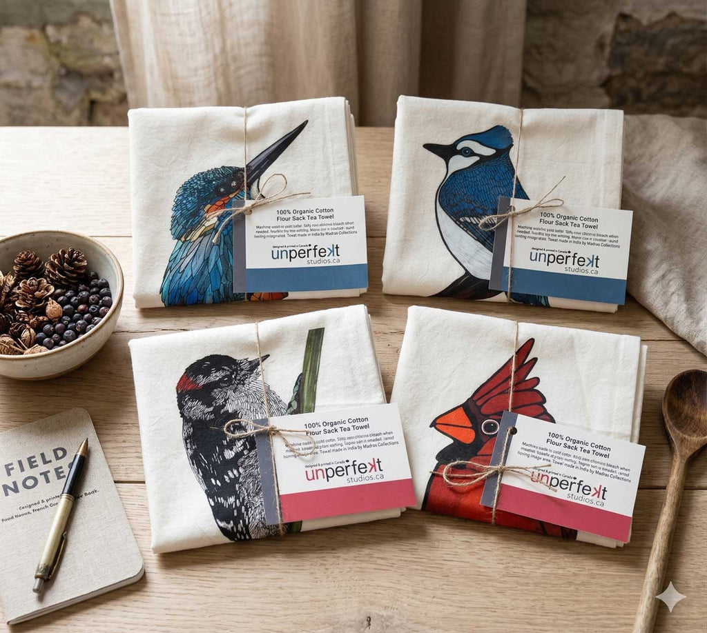 Torchon en toile de jute - 100 % coton biologique - Kingfisher