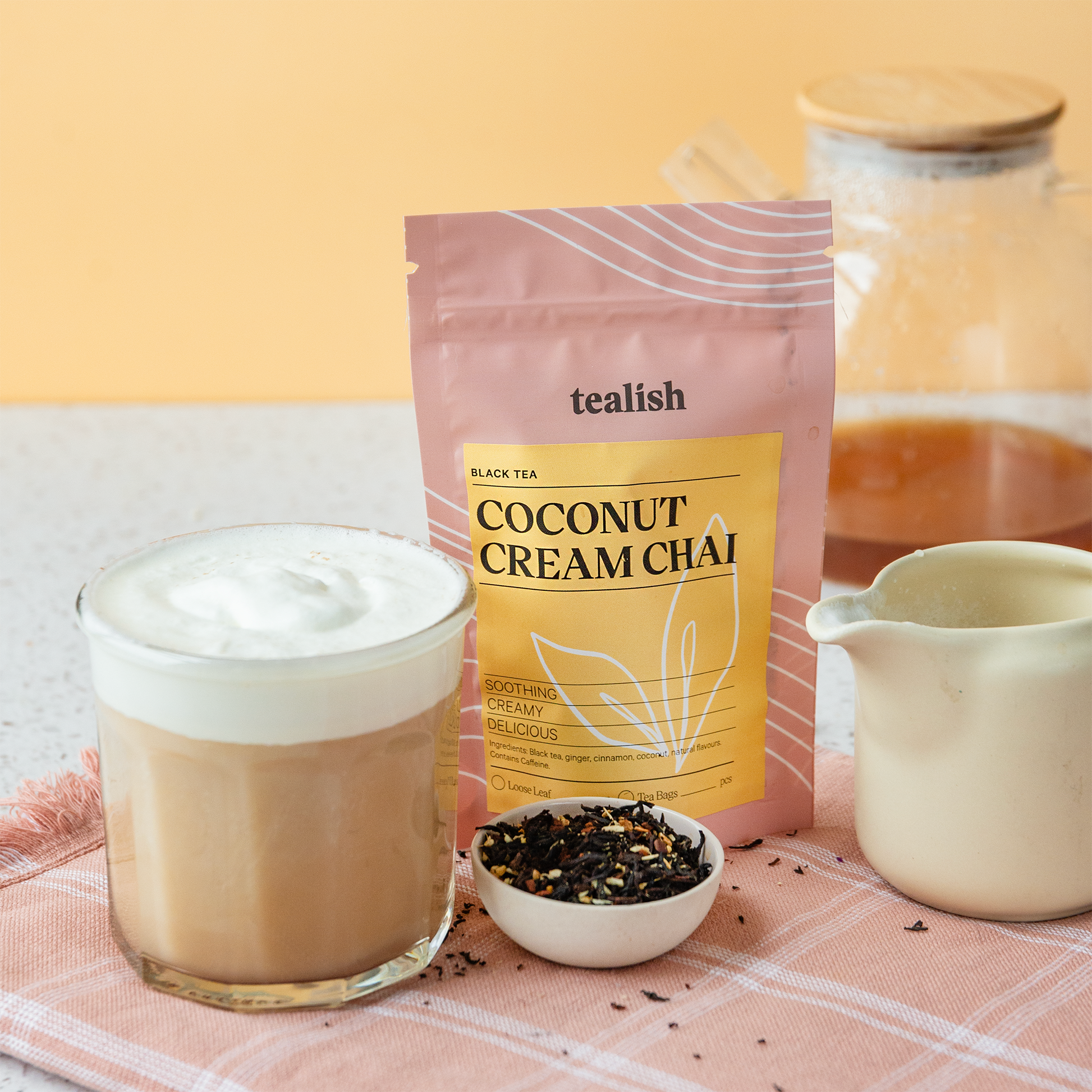 Chai à la crème de noix de coco 