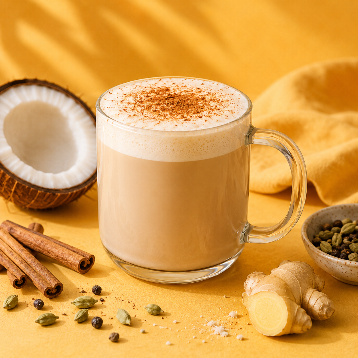 Chai à la crème de noix de coco 