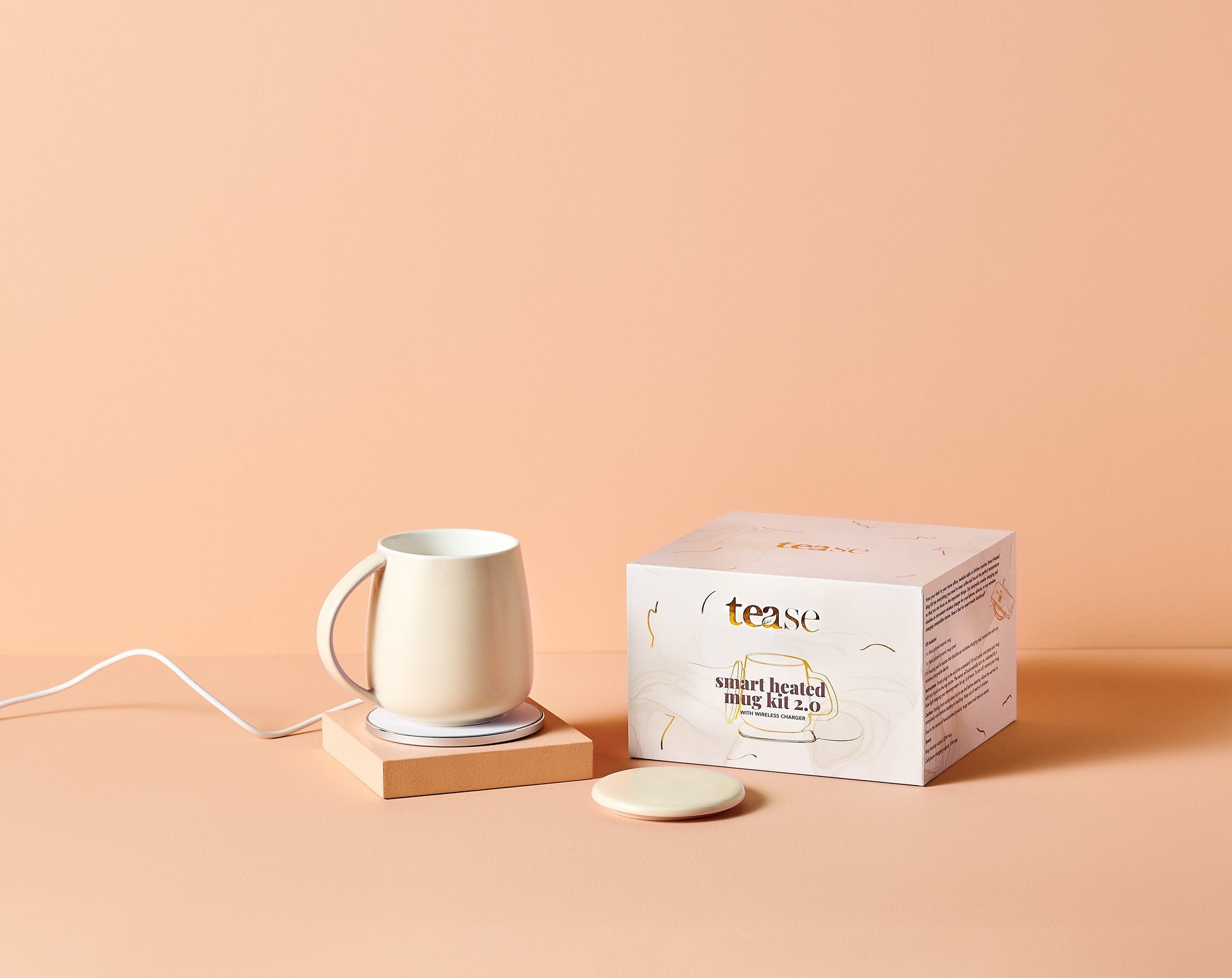 Smart Heated Mug Kit 2.0 with Wireless Charger