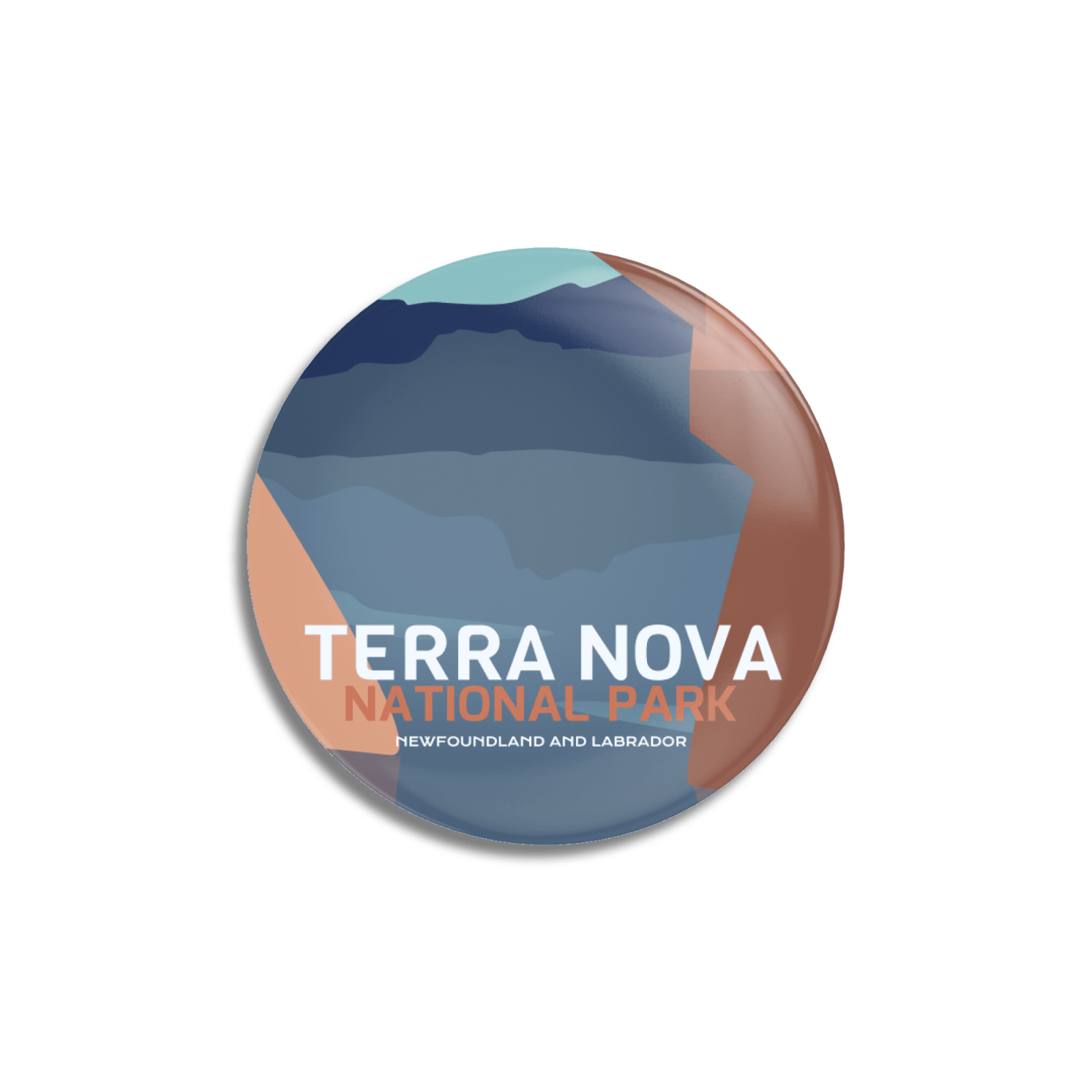 Bouton à épingle du parc national Terra Nova du Canada