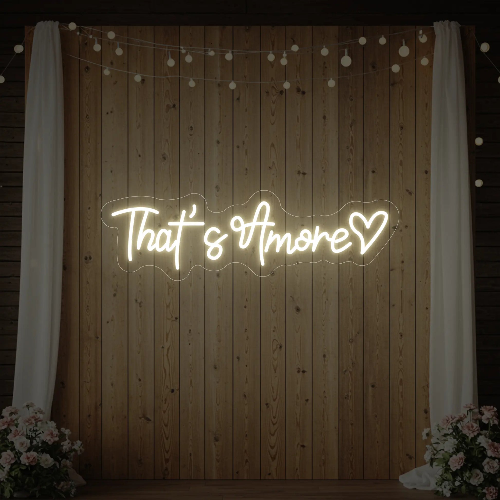 That’s Amore with Heart Neon Sign V2