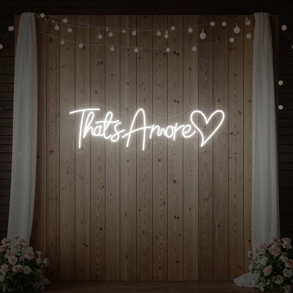 C'est l'amour avec l'enseigne lumineuse en forme de cœur V3