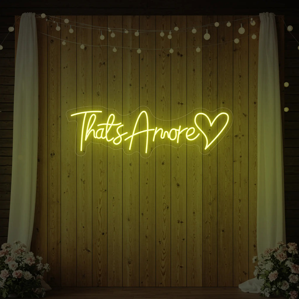 C'est l'amour avec l'enseigne lumineuse en forme de cœur V3