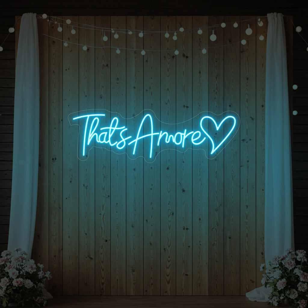 C'est l'amour avec l'enseigne lumineuse en forme de cœur V3