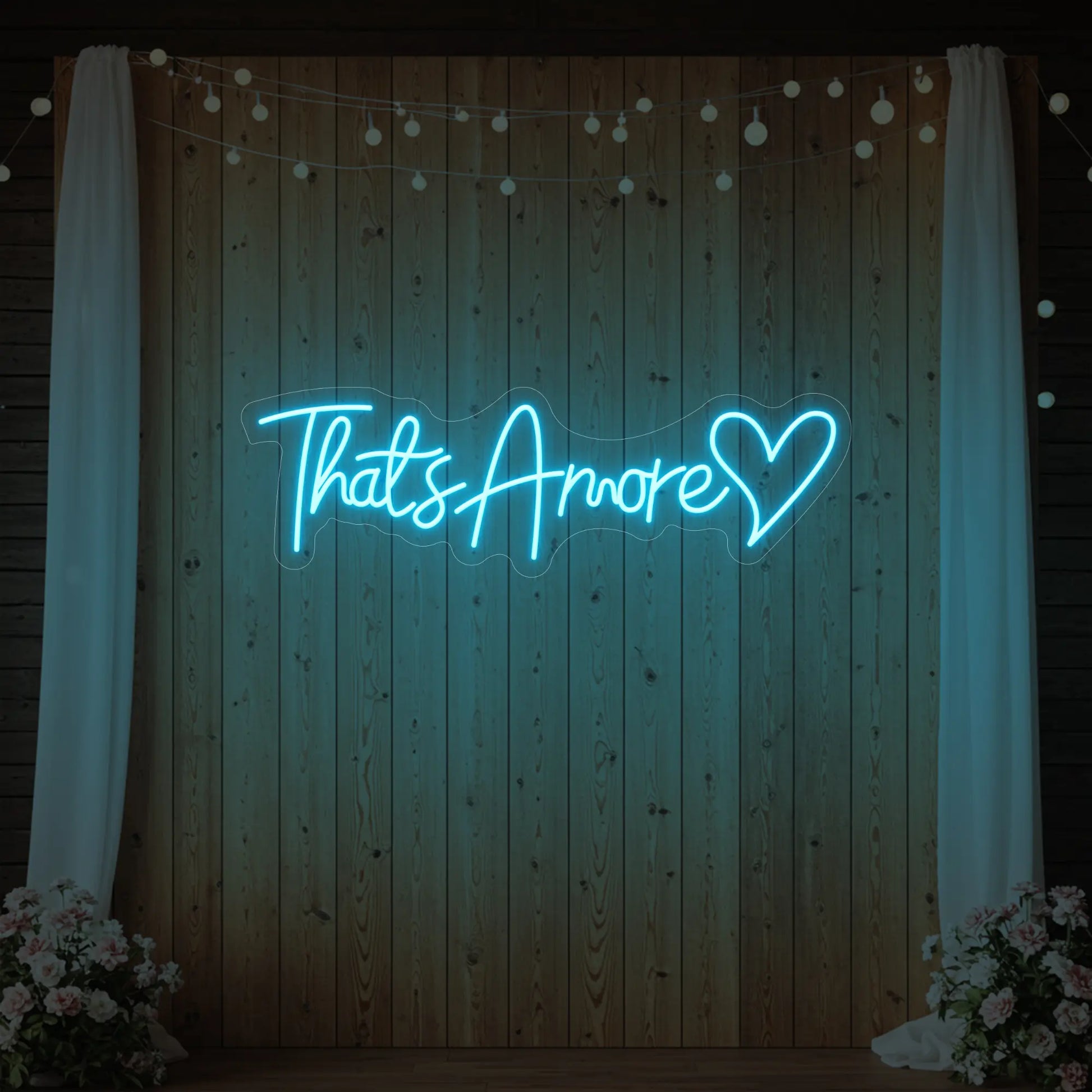 C'est l'amour avec l'enseigne lumineuse en forme de cœur V3