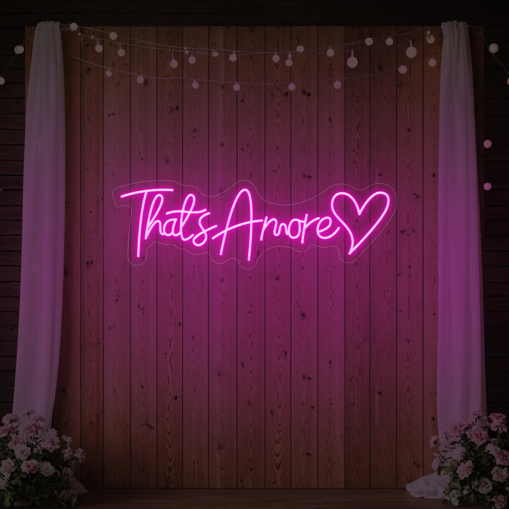C'est l'amour avec l'enseigne lumineuse en forme de cœur V3