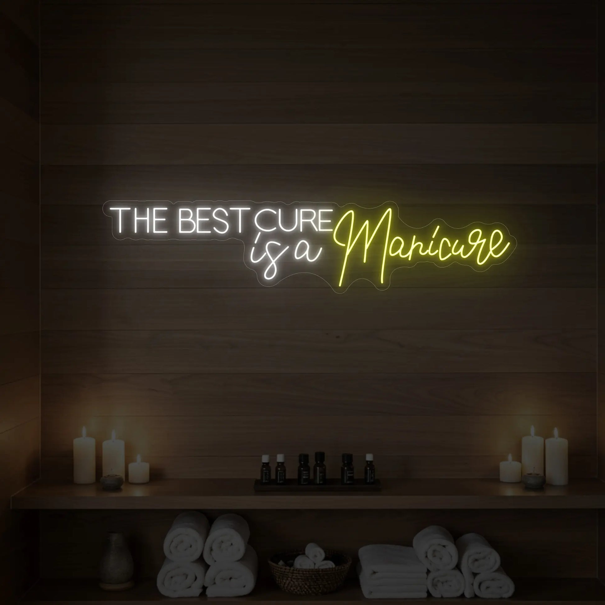 The Best Cure is a Manicure Neon Sign