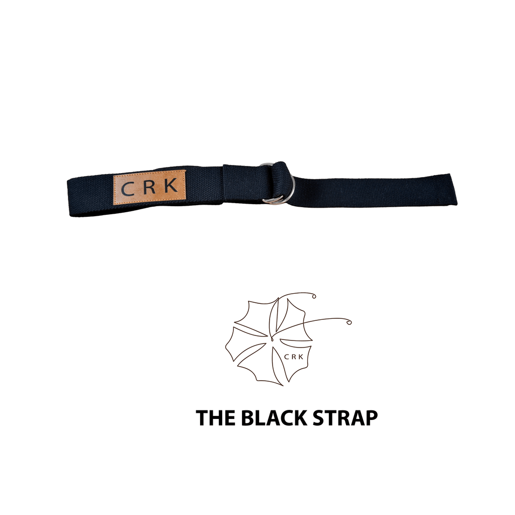 Crk Yoga Mat Carrying Strap and Exercise Strap • The Black Strap