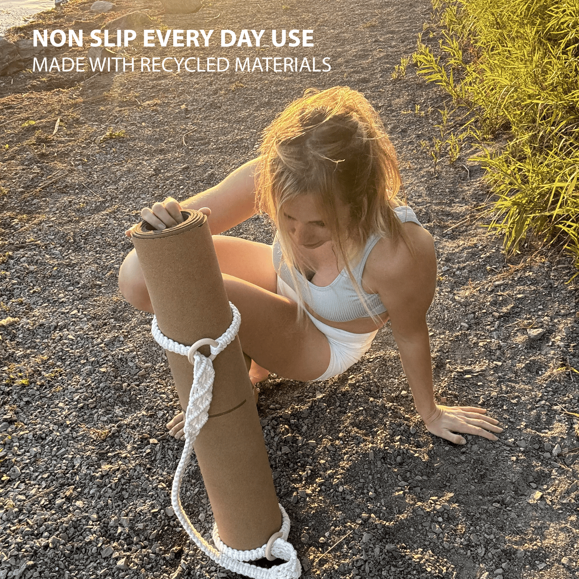 Crk Yoga Mat Carrying Strap made of Cotton • The Chic Strap