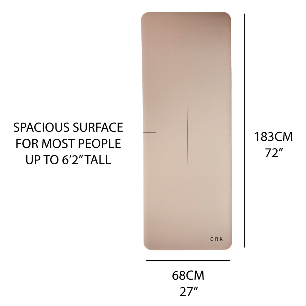 Crk Yoga Mat made of Natural Rubber, 3mm Thick • The Classic Mat