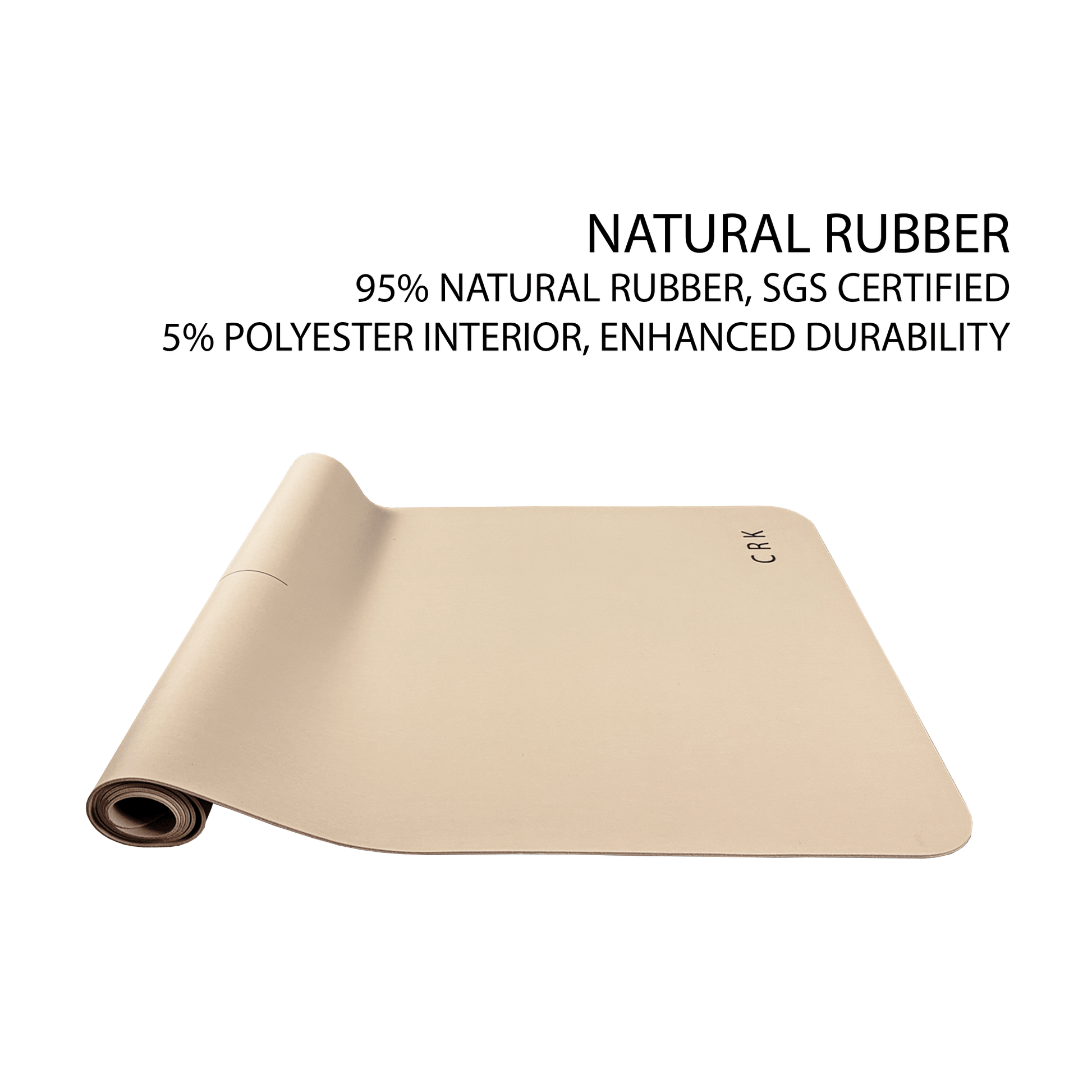 Crk Yoga Mat made of Natural Rubber, 3mm Thick • The Classic Mat
