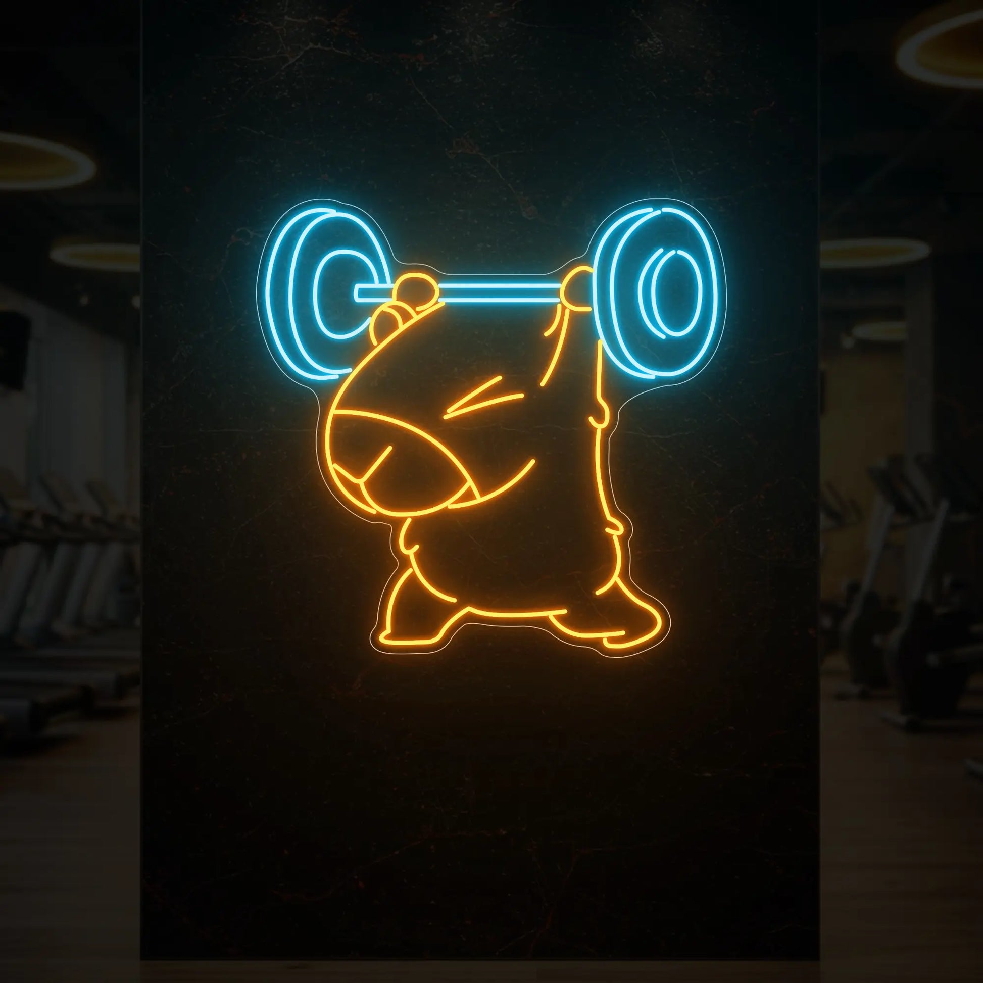 L'enseigne au néon Lifting Capybara