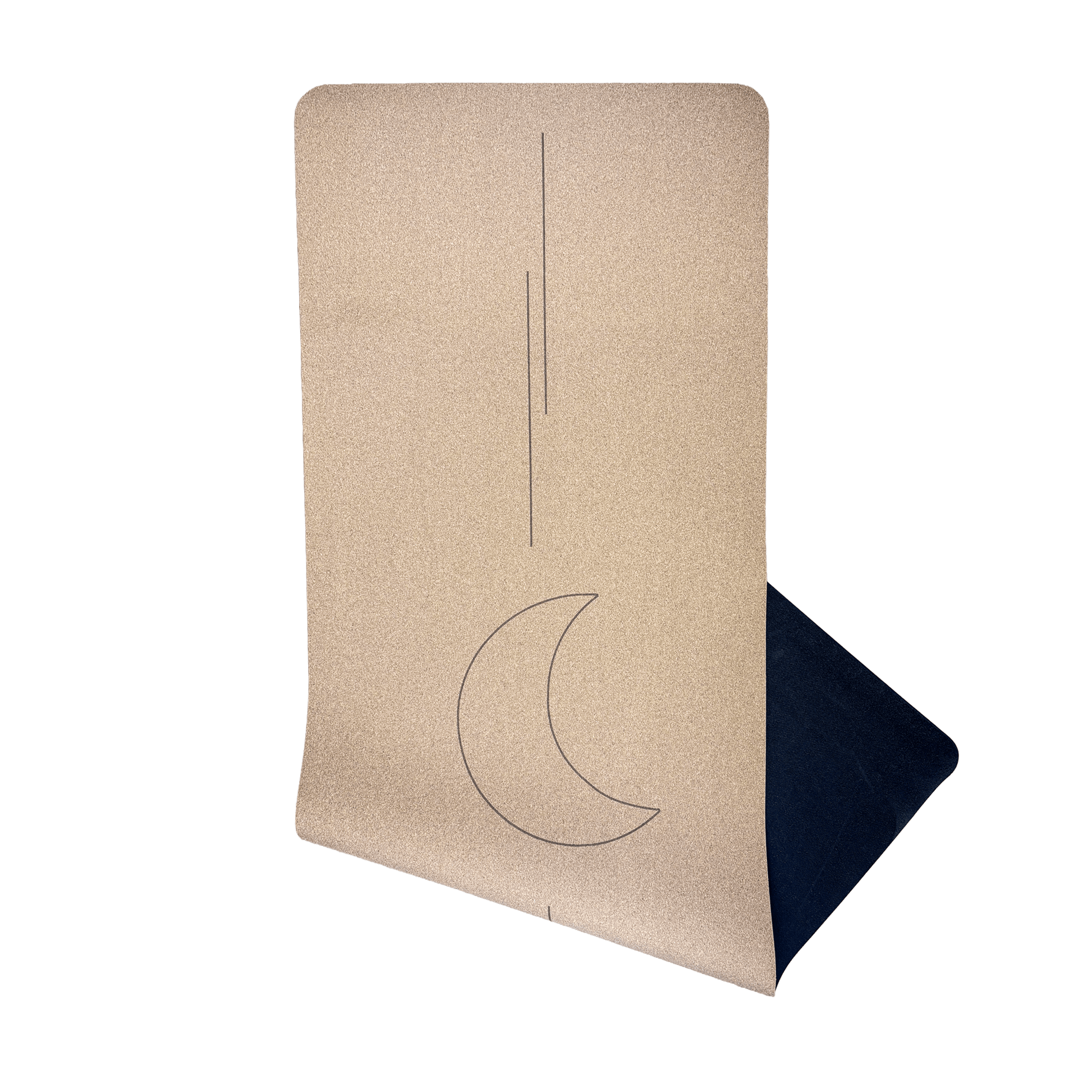 Crk Yoga Mat made of Organic Cork and Recycled Natural Rubber, 4mm Thick • The Moon Mat ✨ NEW