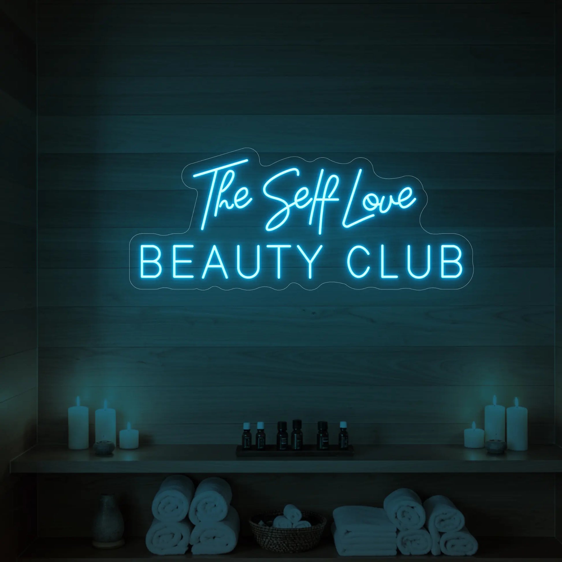 Enseigne lumineuse du Self Love Beauty Club