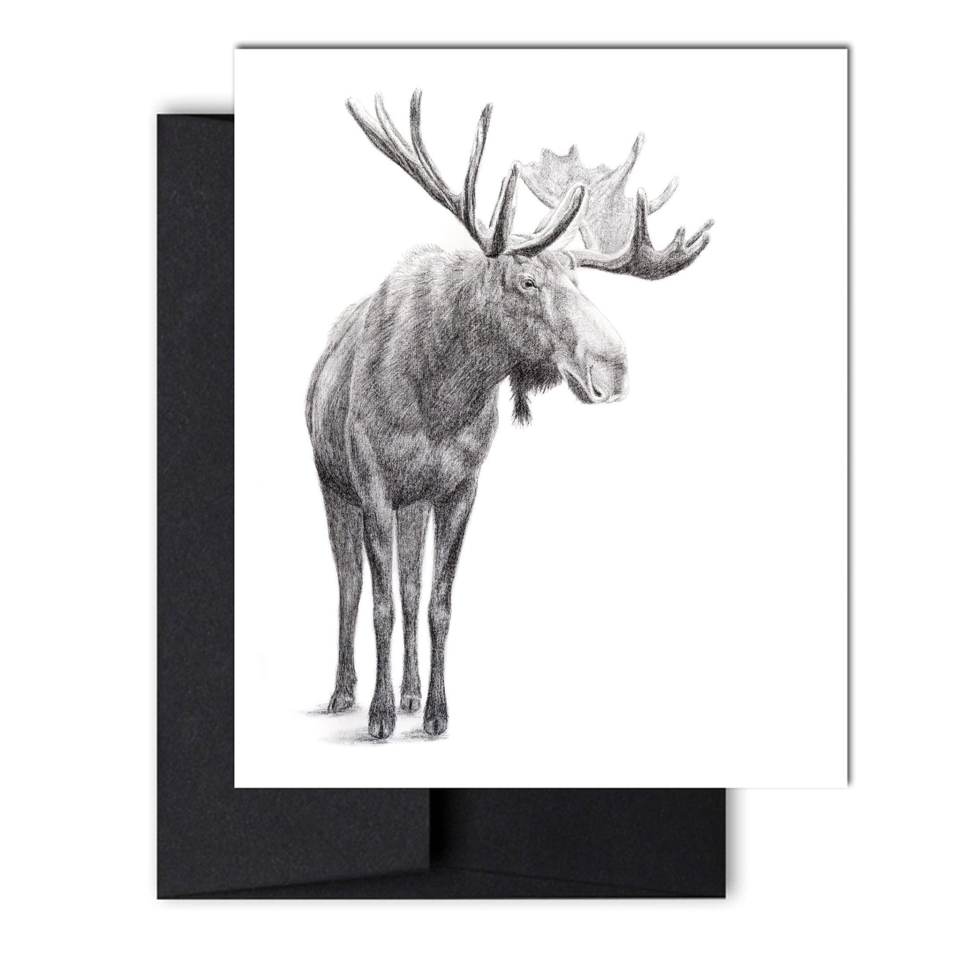 The Standing Moose Greeting Card