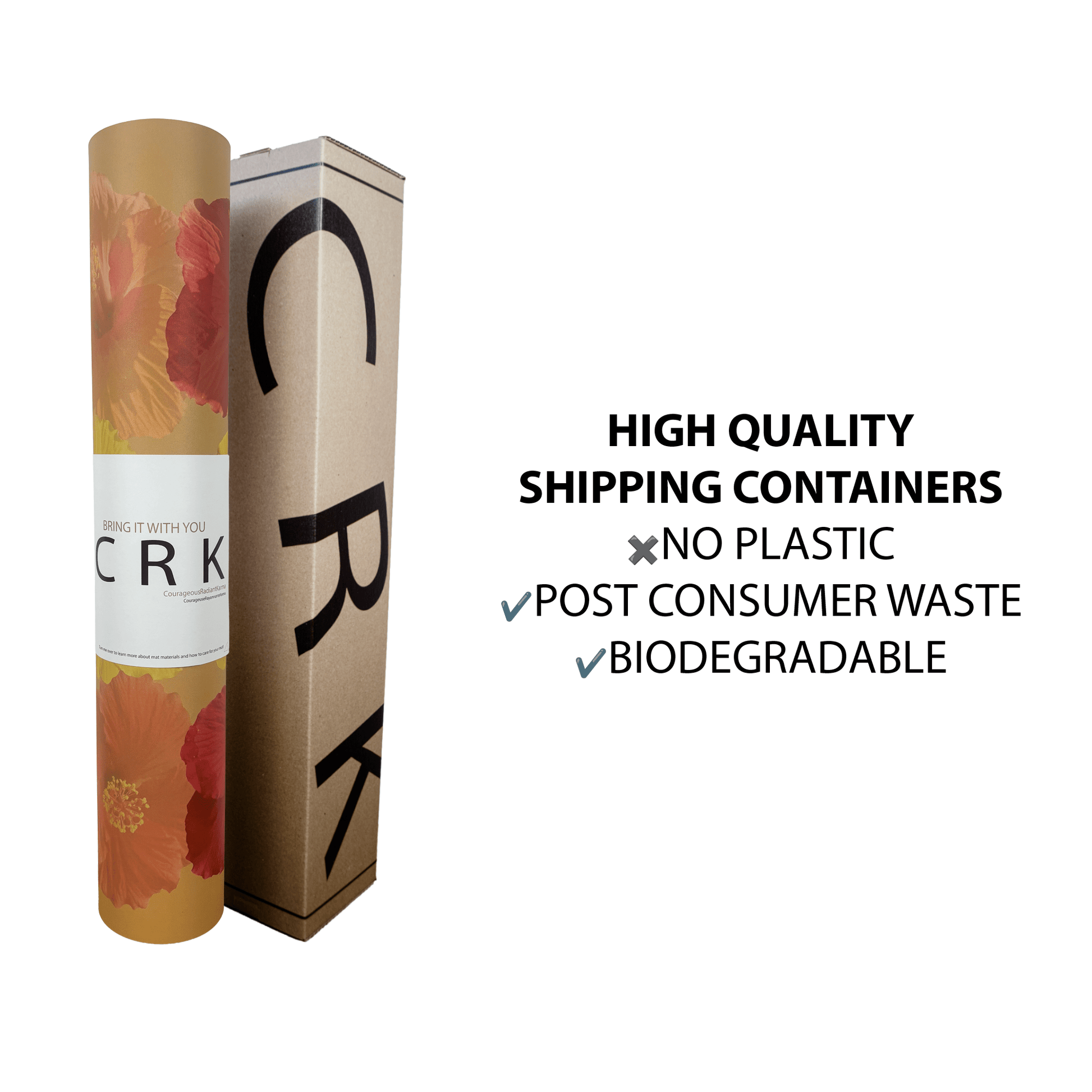 Crk Yoga Mat made of Recycled Natural Rubber with an Alignment System, 4mm Thick • The Summer Mat