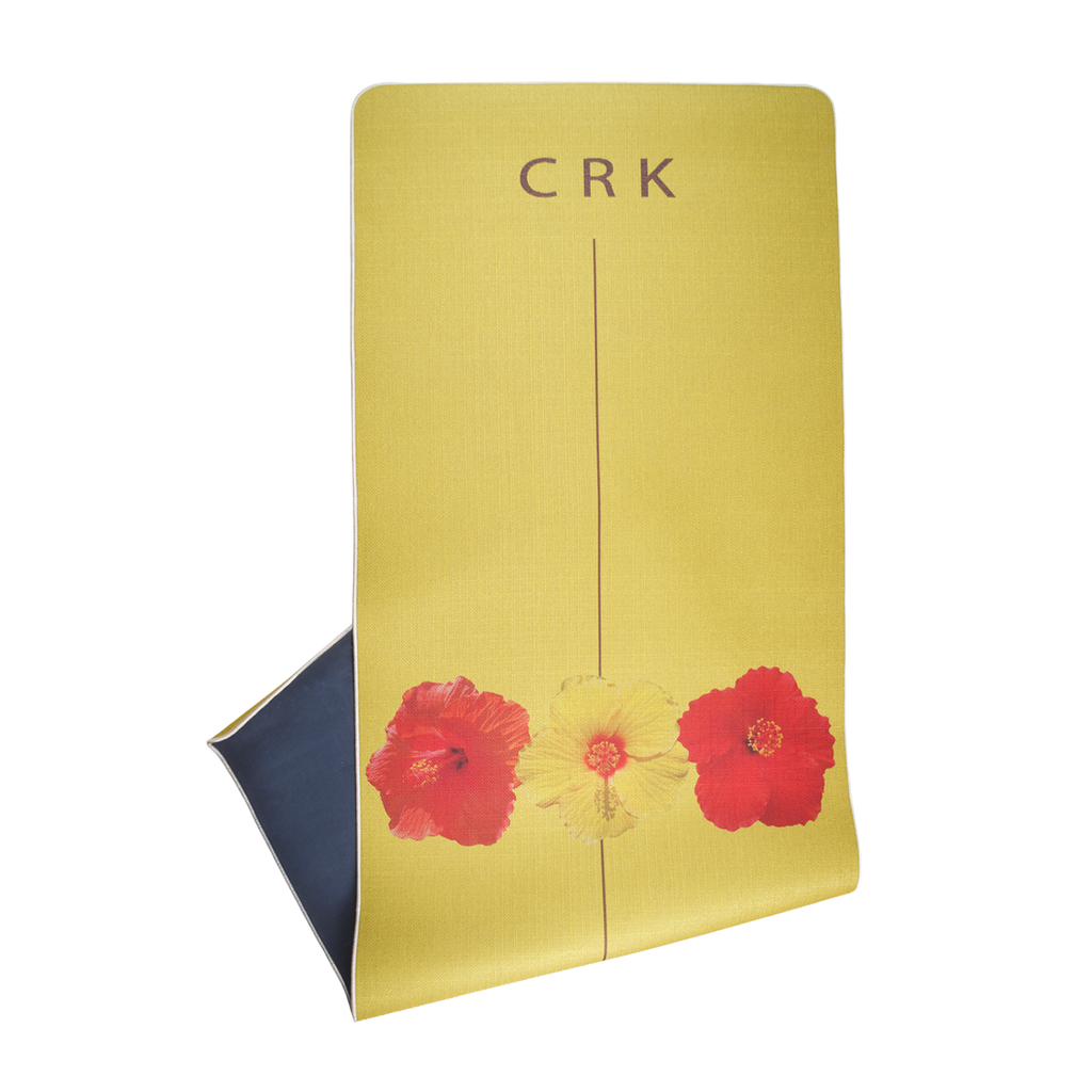 Crk Yoga Mat made of Organic Hemp and Natural Rubber, 5mm Thick • The Limited Edition Yellow Mat