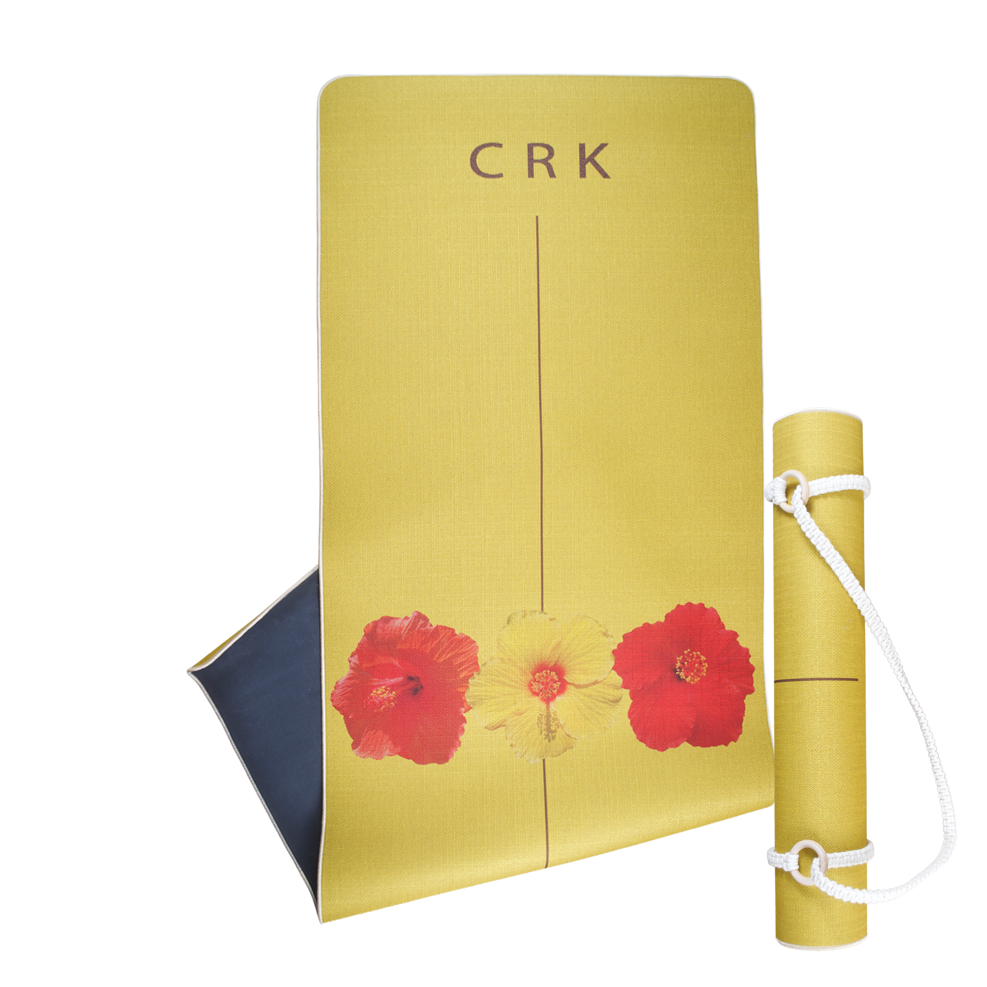 Crk Yoga Mat made of Organic Hemp and Natural Rubber, 5mm Thick • The Limited Edition Yellow Mat