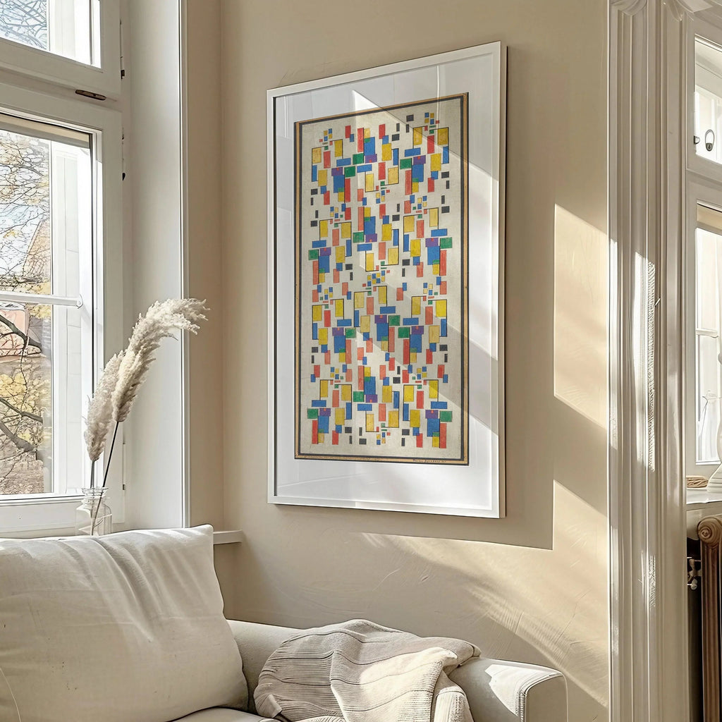 Estampe abstraite de Theo van Doesburg : Giclée moderne du milieu du XXe siècle