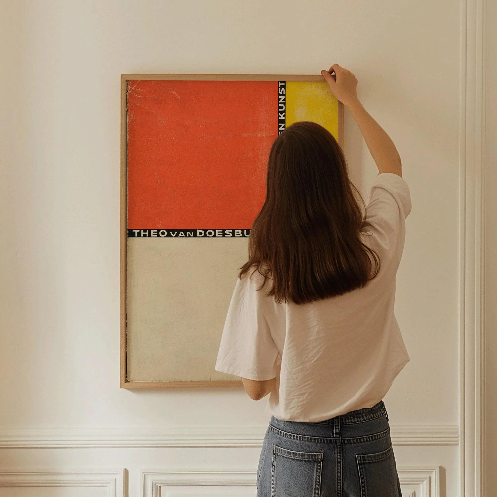 Theo Van Doesburg Bauhaus Art Print : Affiche giclée moderne du milieu du siècle