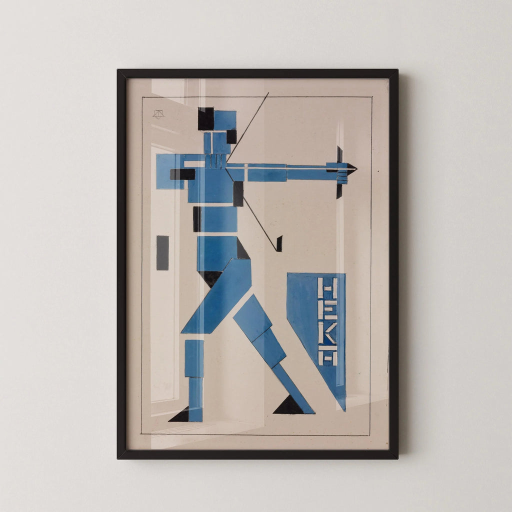 Theo van Doesburg Bauhaus Print : Art giclée moderne du milieu du siècle