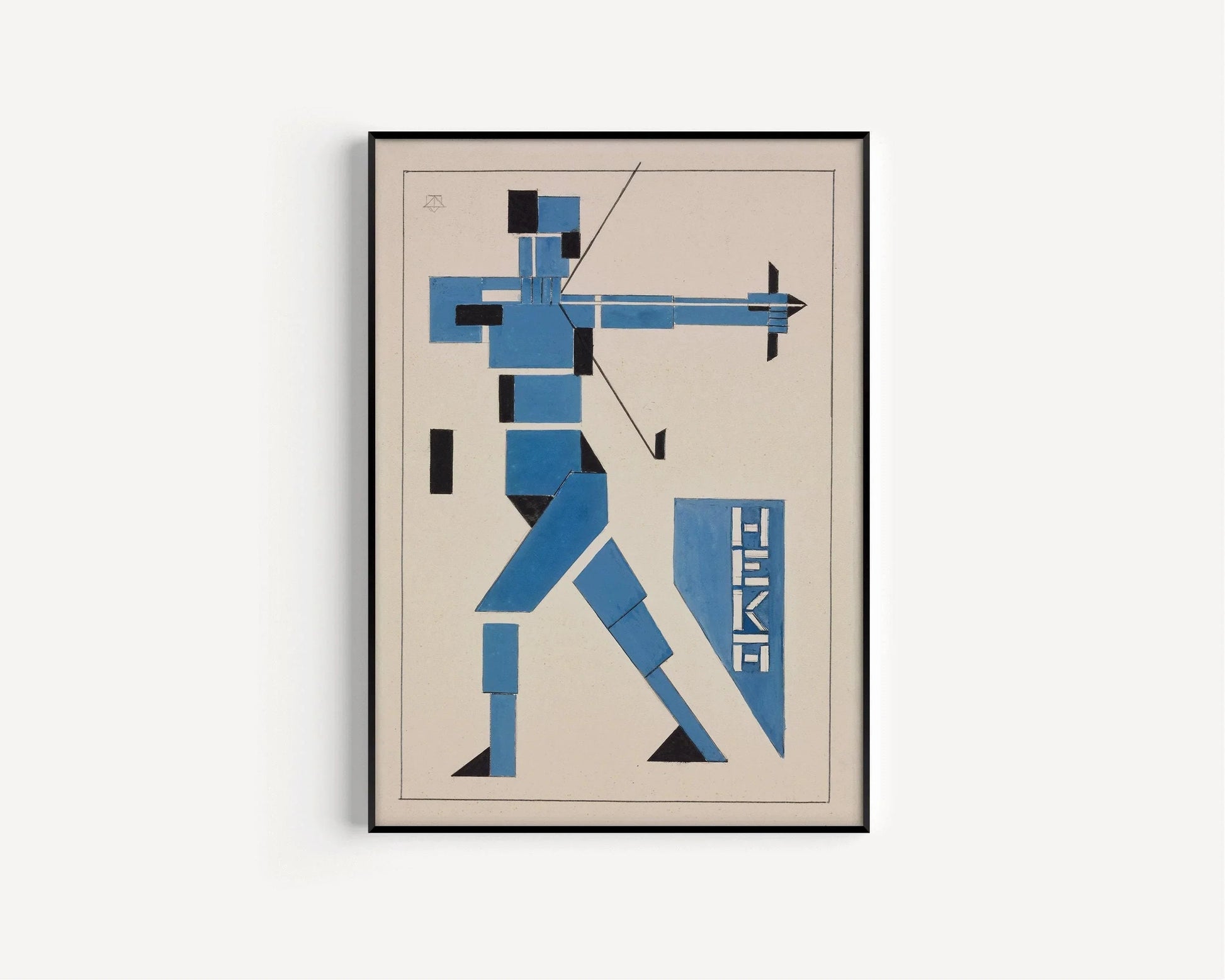 Theo van Doesburg Bauhaus Print : Art giclée moderne du milieu du siècle