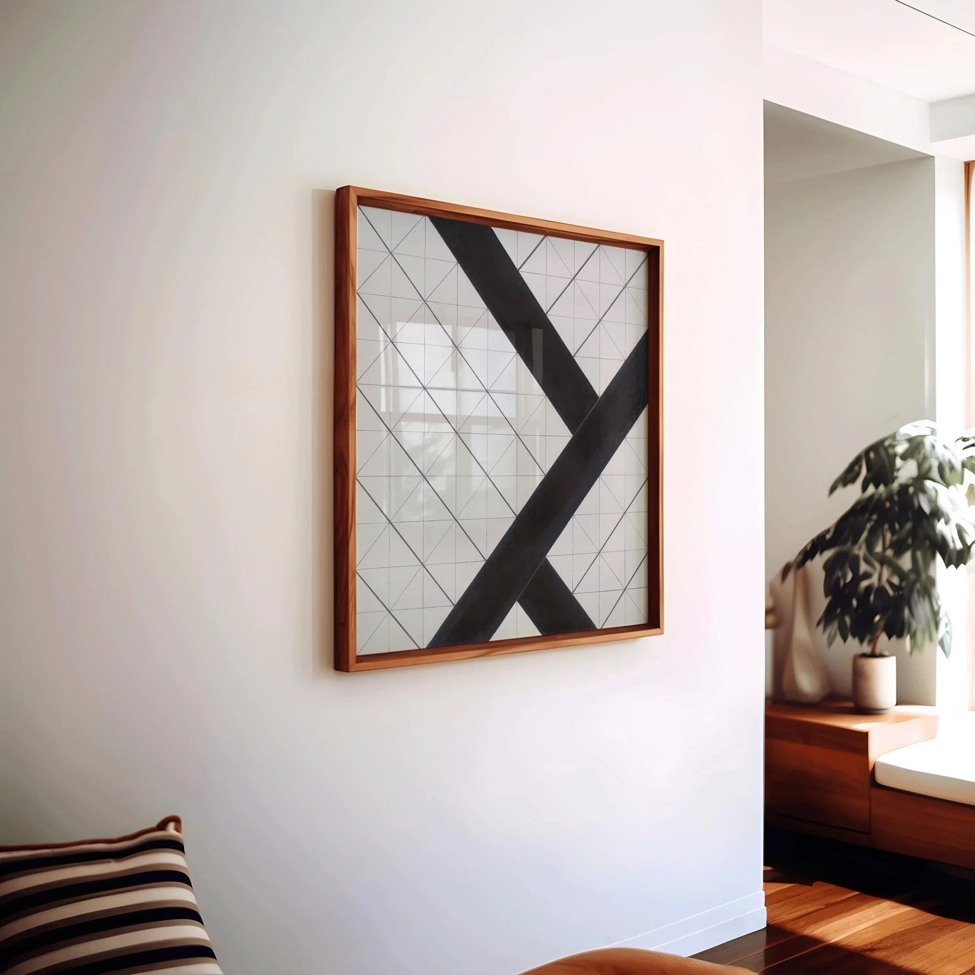 Estampe « Contre-composition VI » de Theo van Doesburg : Art moderne Bauhaus (Encadrée disponible)
